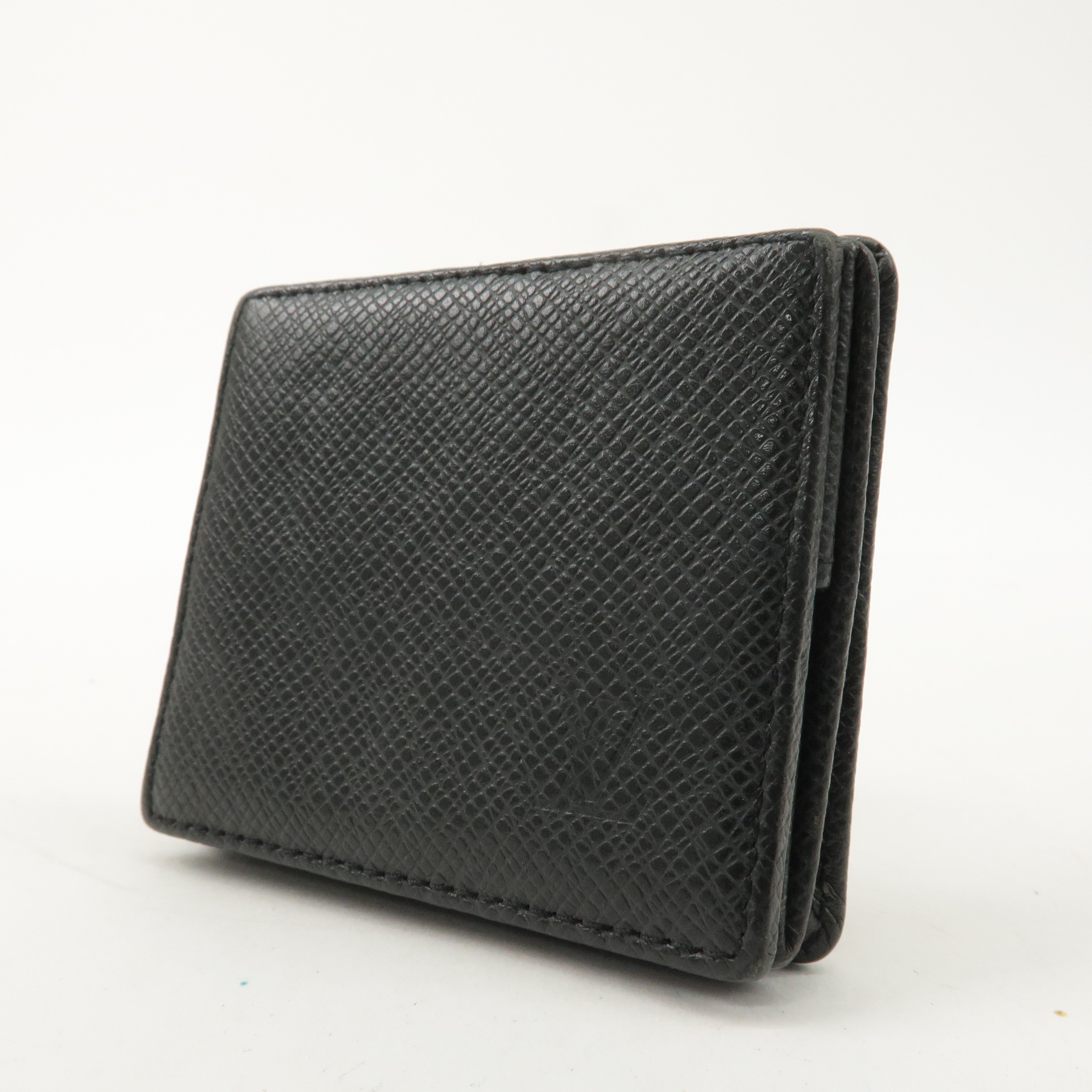 Louis Vuitton Taiga Porte Monnaie Boite Coin Case Ardoise M30382