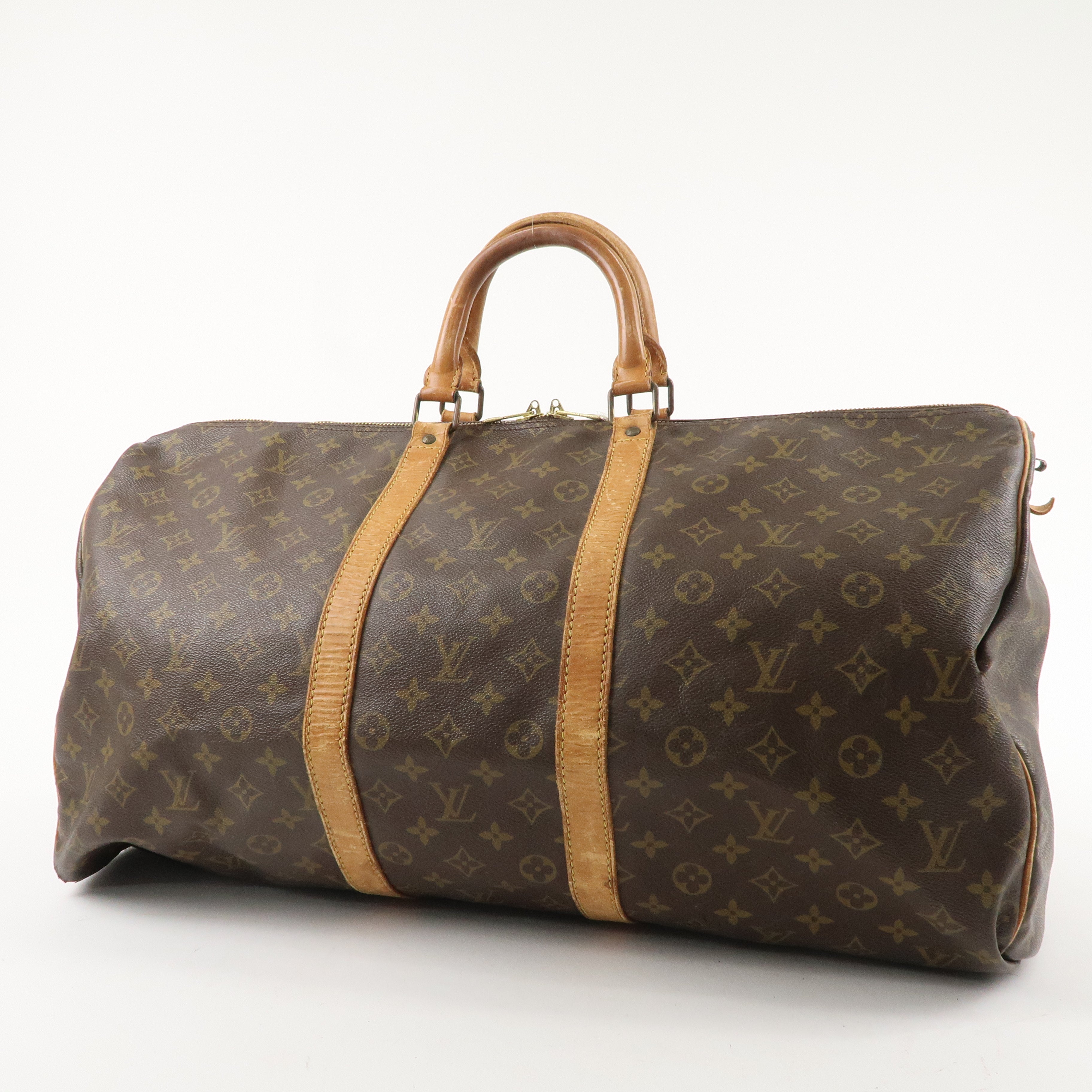 Louis Vuitton Monogram Keep All 55 Boston Bag Brown M41424