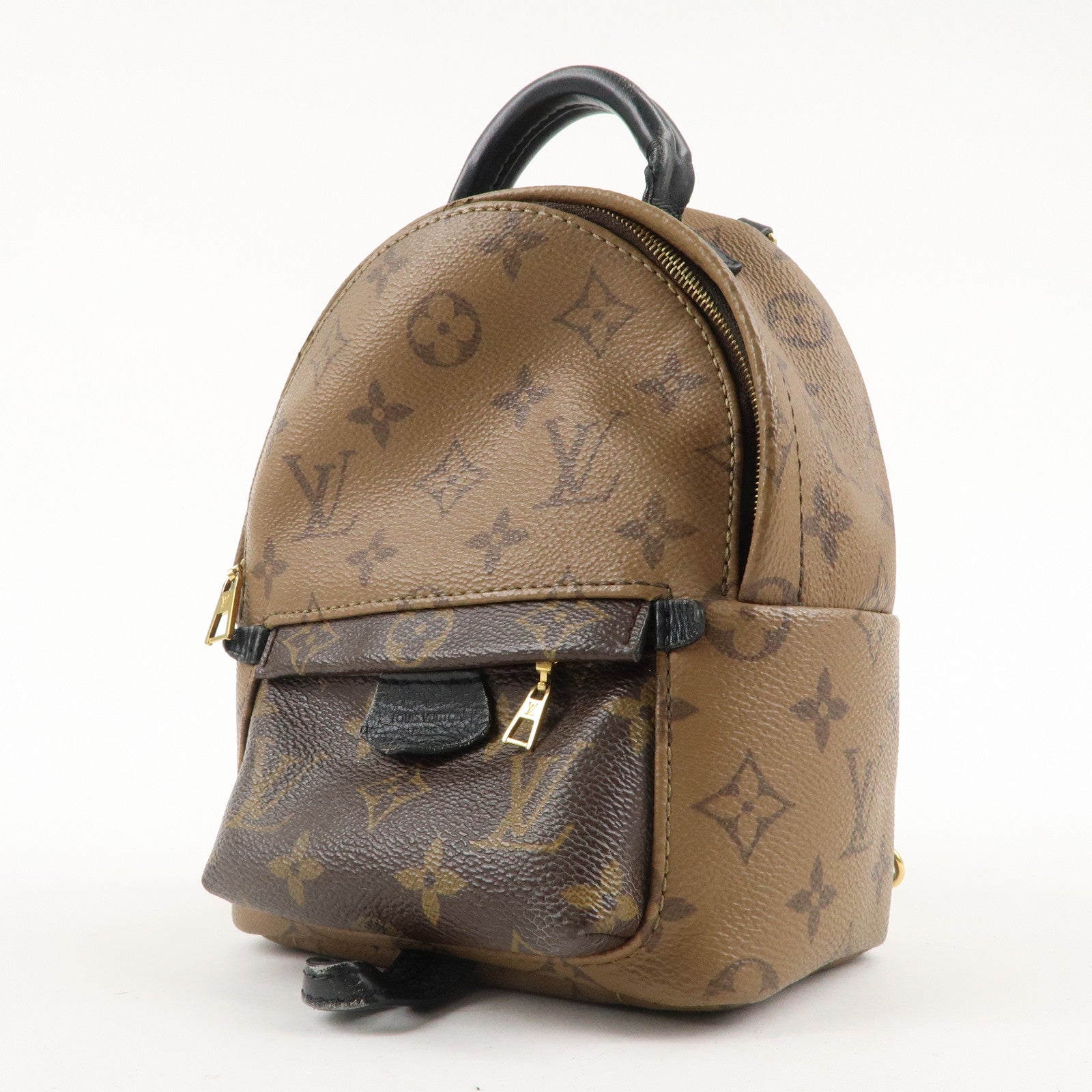 Louis Vuitton Monogram Reverse Palm Springs MINI Back Pack M44872