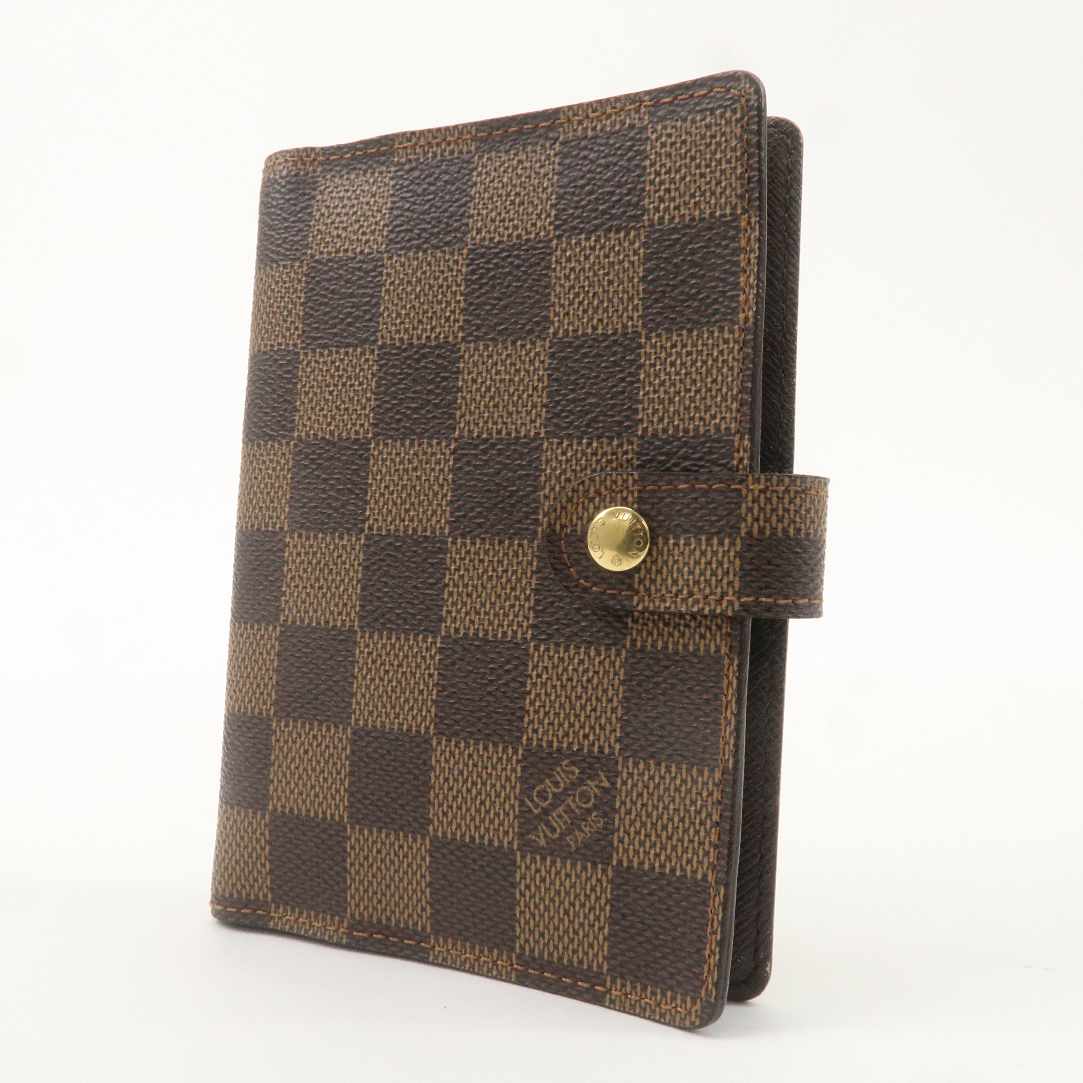 Louis Vuitton Damier Agenda PM Planner Cover Brown R20700