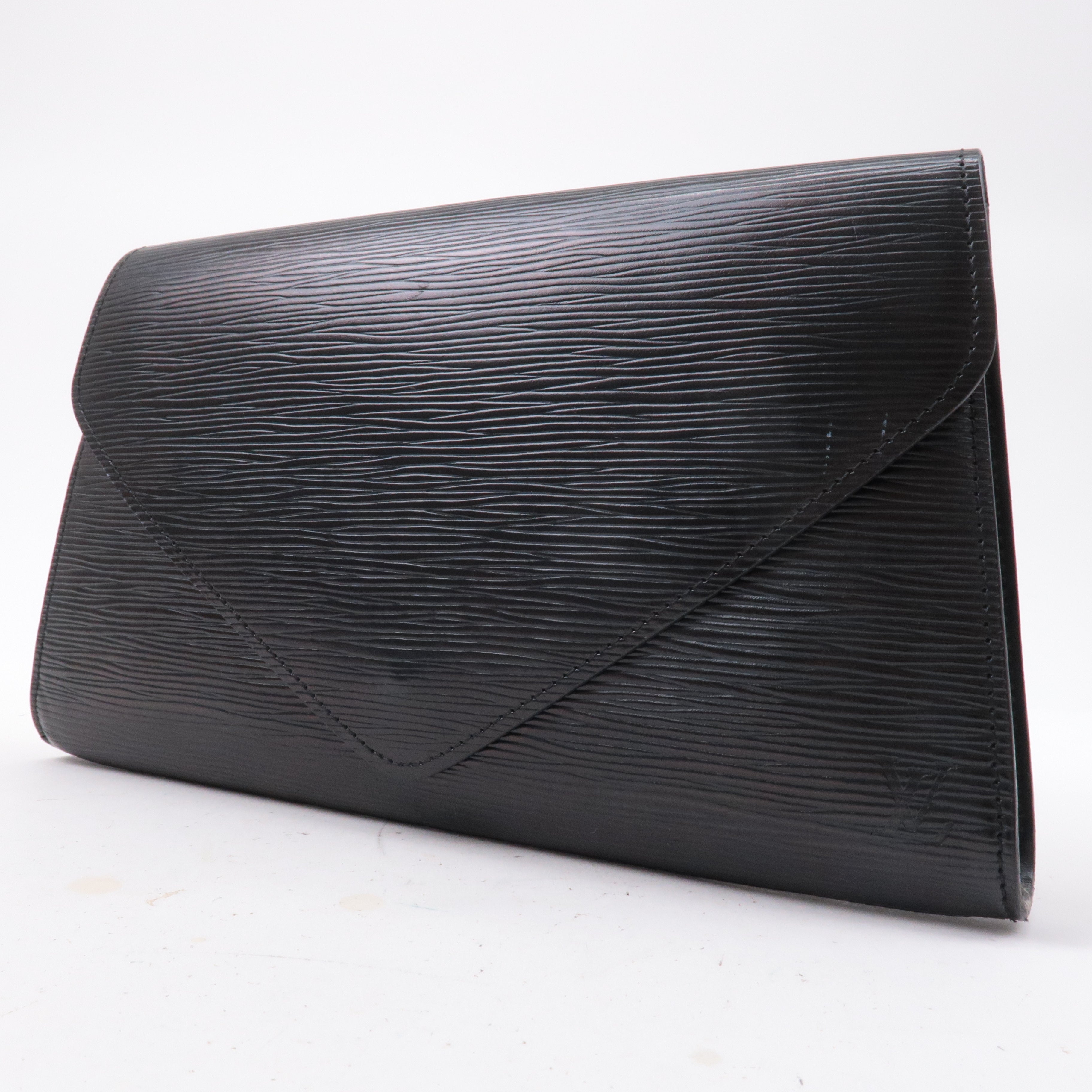 Louis Vuitton Epi Arts Deco Clutch Bag Purse Noir M52632