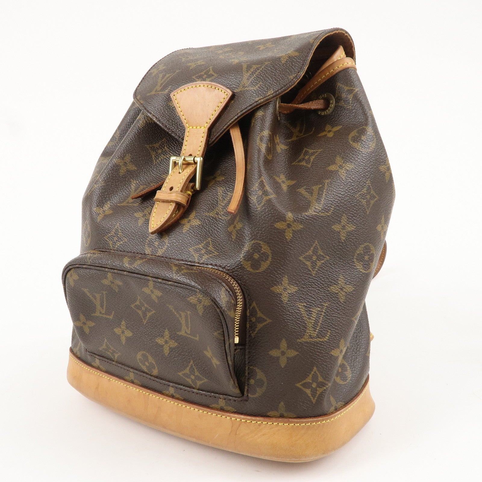 Louis Vuitton Monogram Montsouris MM Back Pack Bag Brown M51136