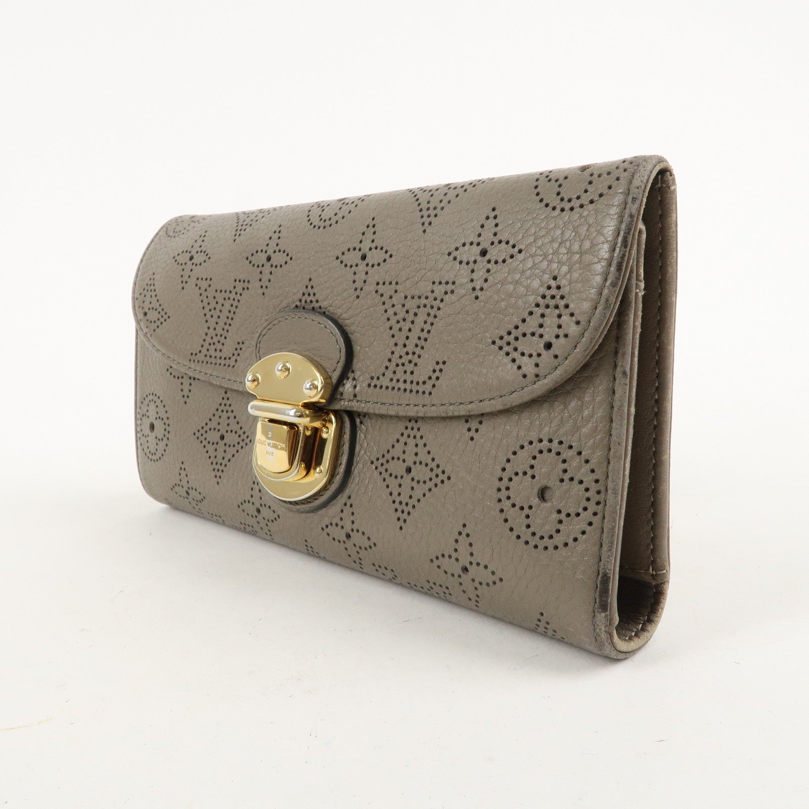 Louis Vuitton Monogram Mahina Portefeuille Amelia Taupe M93761