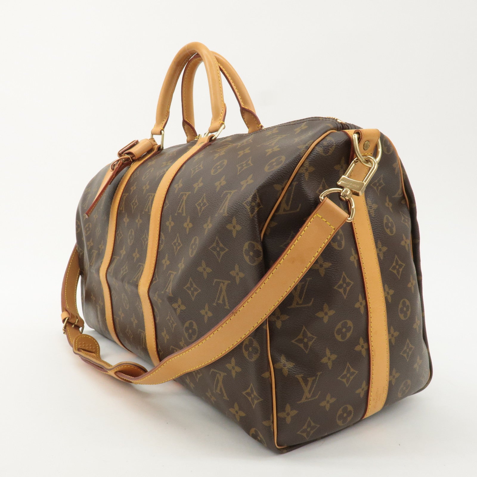 Louis Vuitton Monogram Keep All 50 Boston Bag Brown M41416