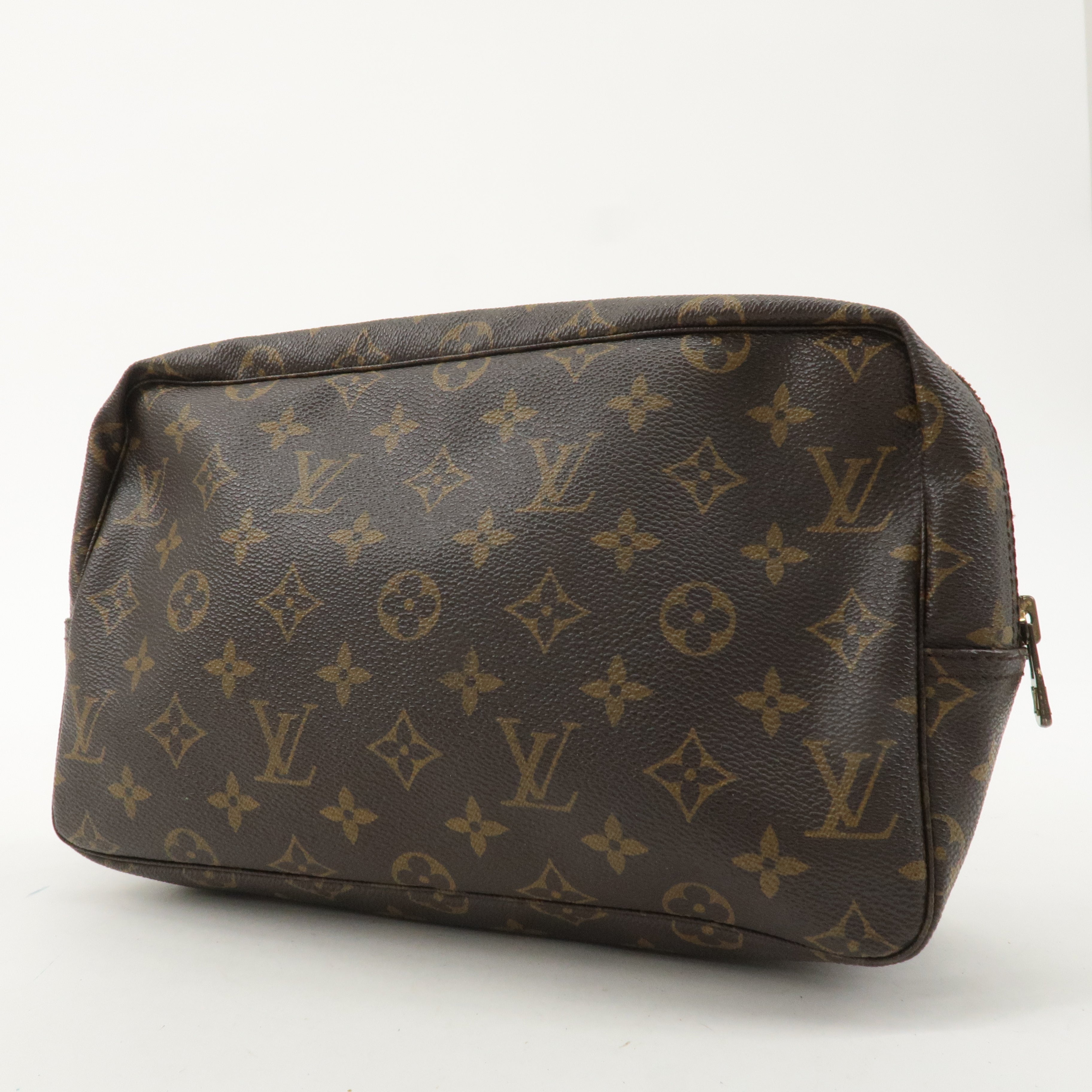 Louis Vuitton Monogram Trousse Toilette 28 Pouch Brown M47522