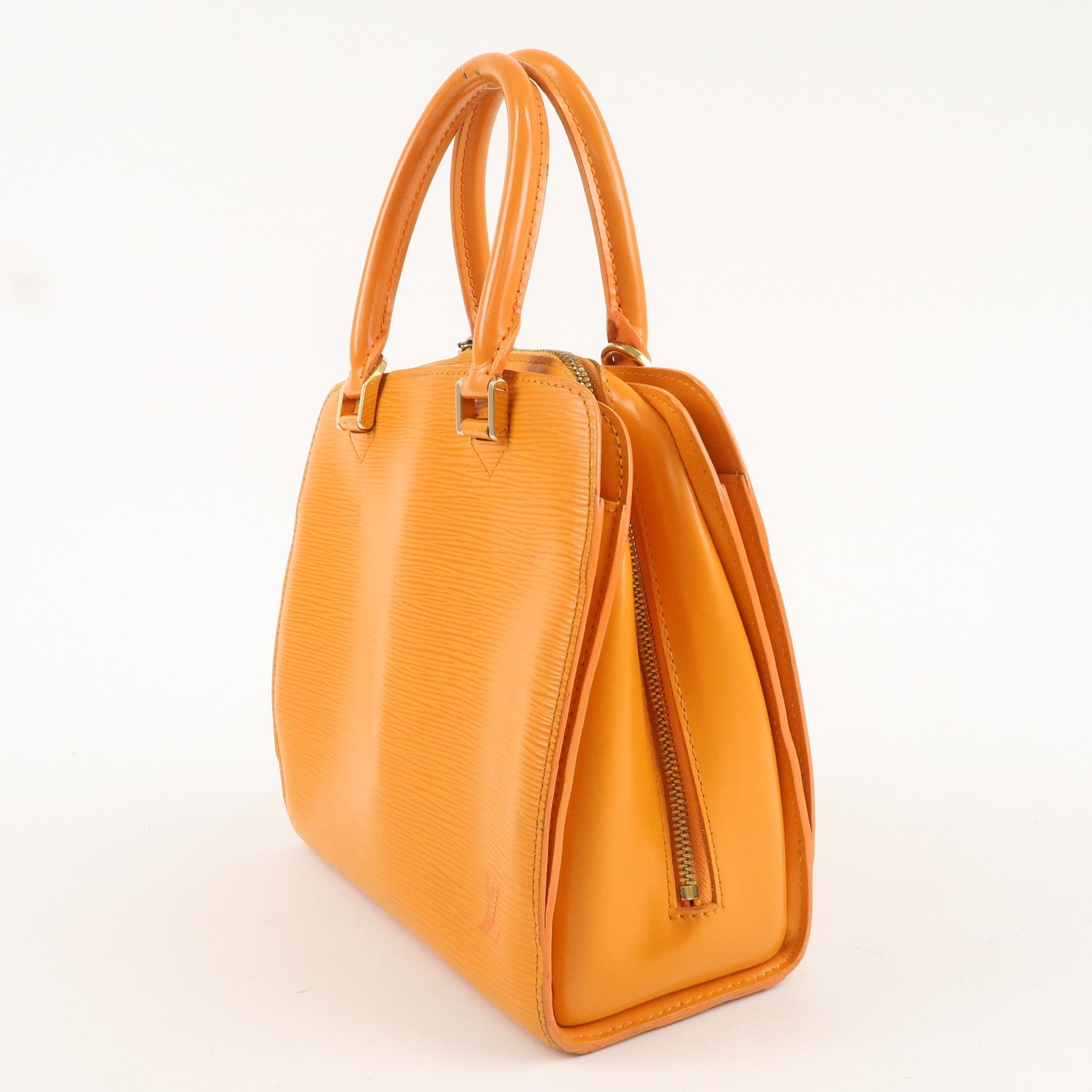 Louis Vuitton Epi Pon Neuf Hand Bag Mandarin Orange M5205H