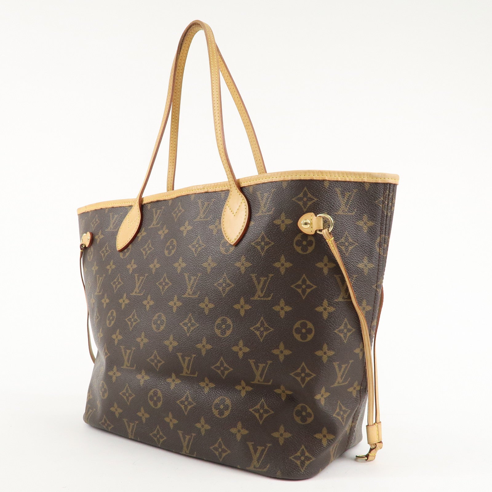 Louis Vuitton Monogram Neverfull MM Tote Bag Brown M40156