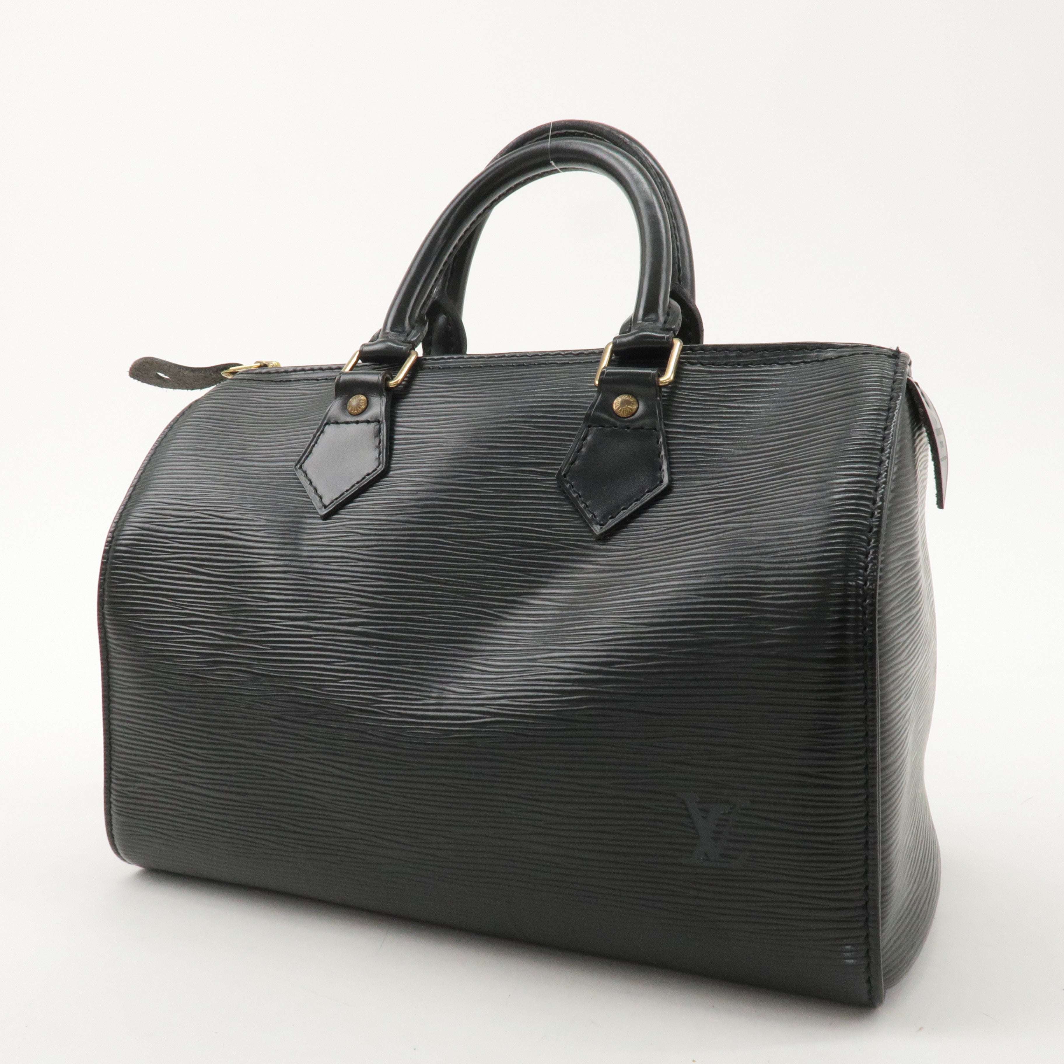 Louis Vuitton Epi Speedy 30 Leather Hand Bag Black Noir M59022