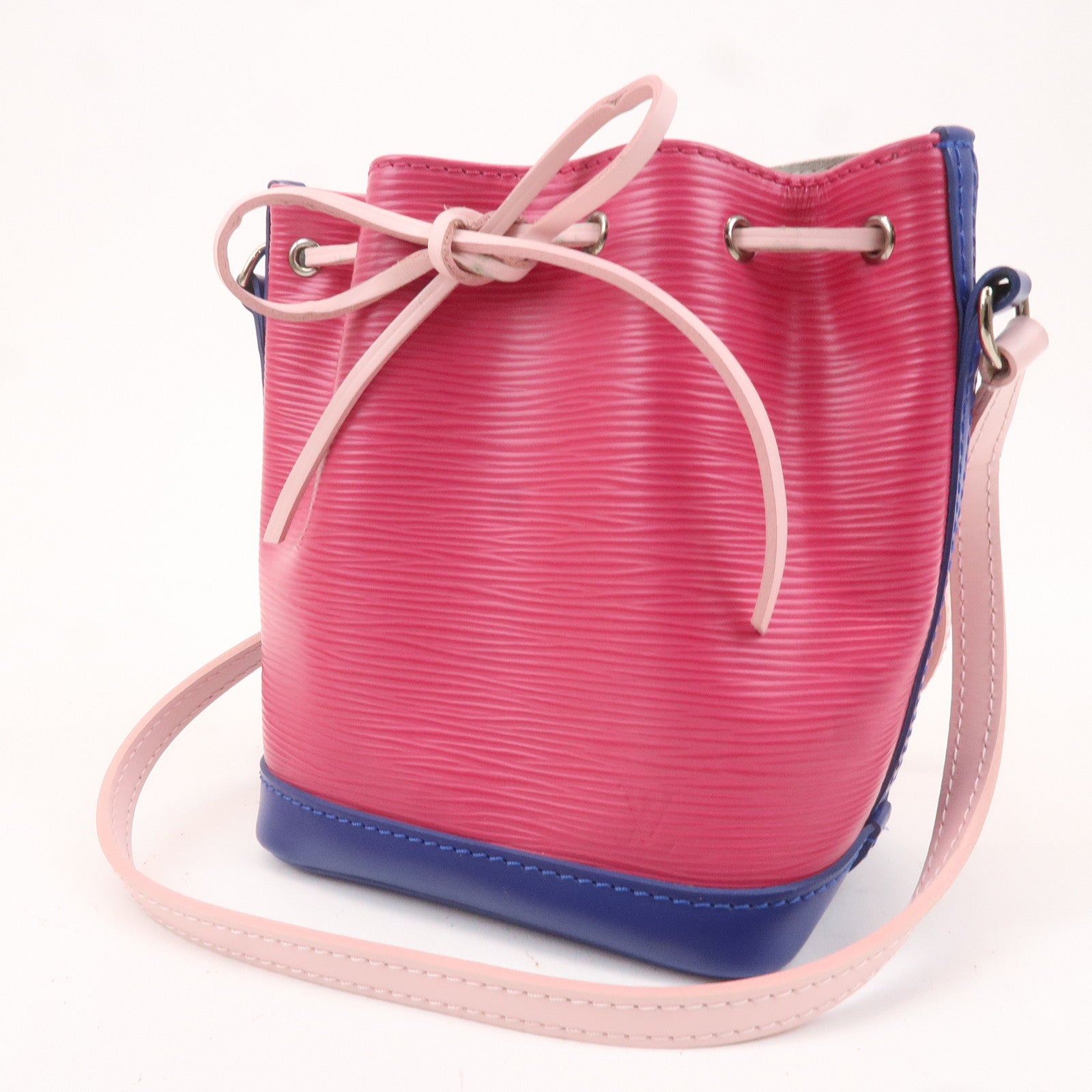 Louis Vuitton Epi Nano Noe Shoulder Bag Pink Blue M42502