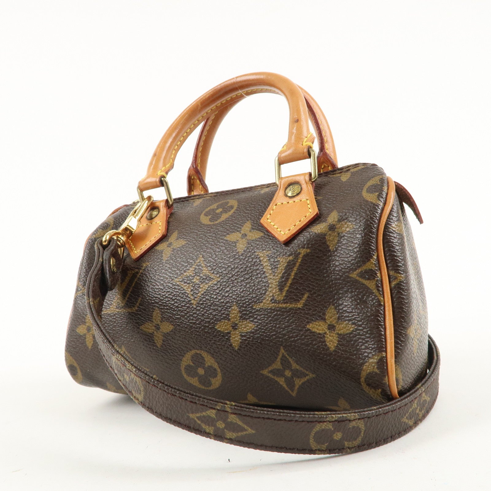 Louis Vuitton Monogram Mini Speedy 
Shoulder Strap M41534/J75010