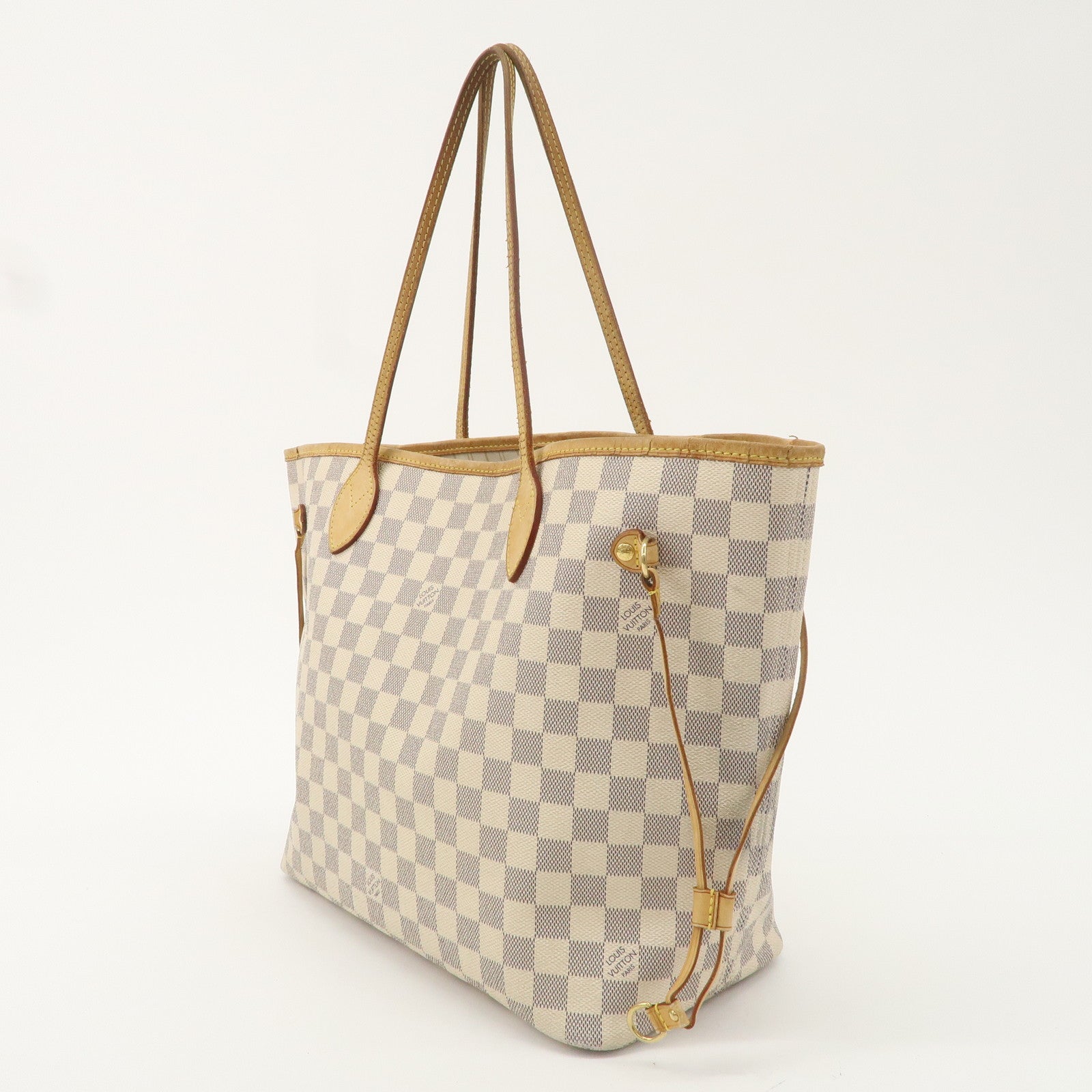 Louis Vuitton Damier Azur Neverfull MM Tote Bag N51107