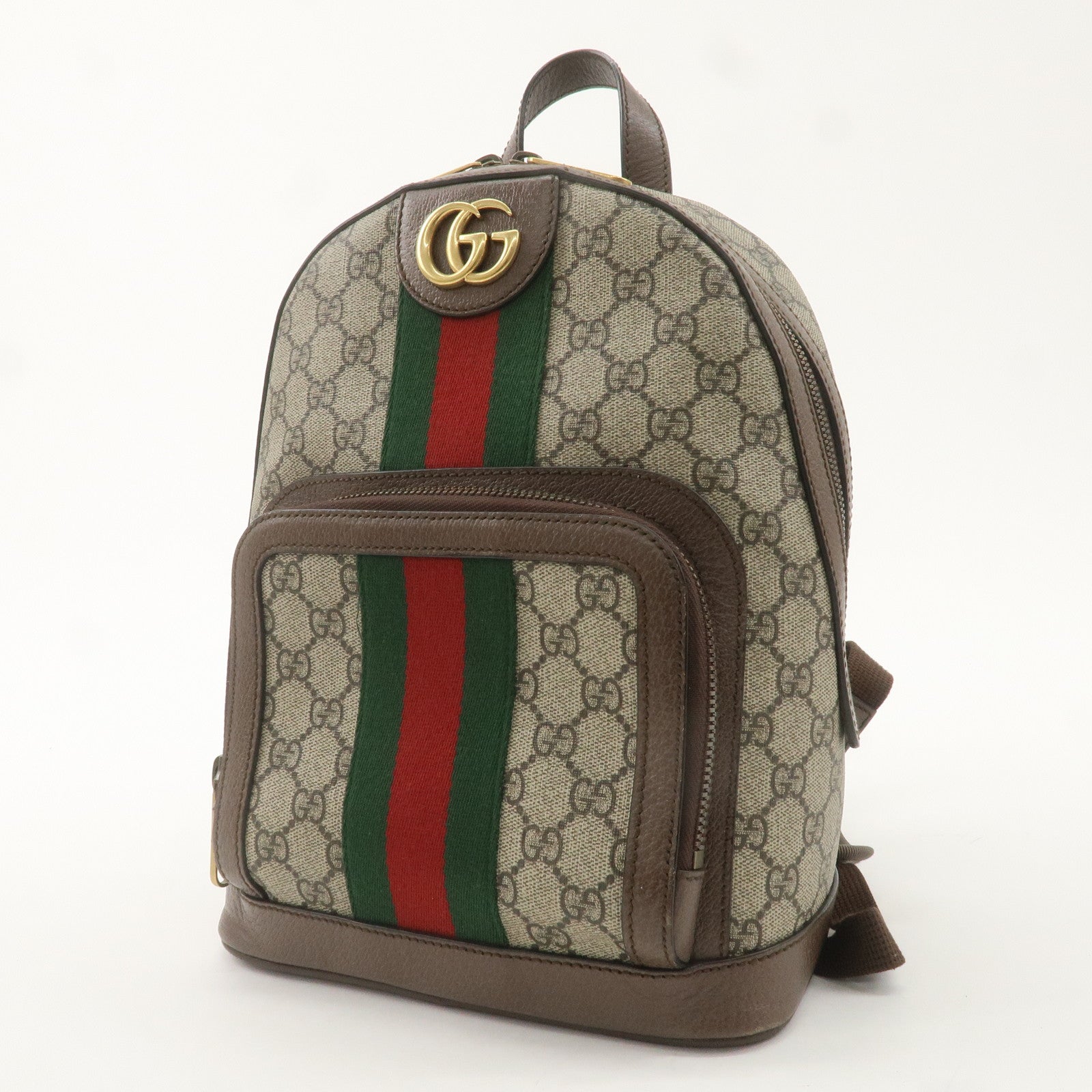 GUCCI Ophidia Sherry GG Supreme Leather GG Small Back Pack 547965