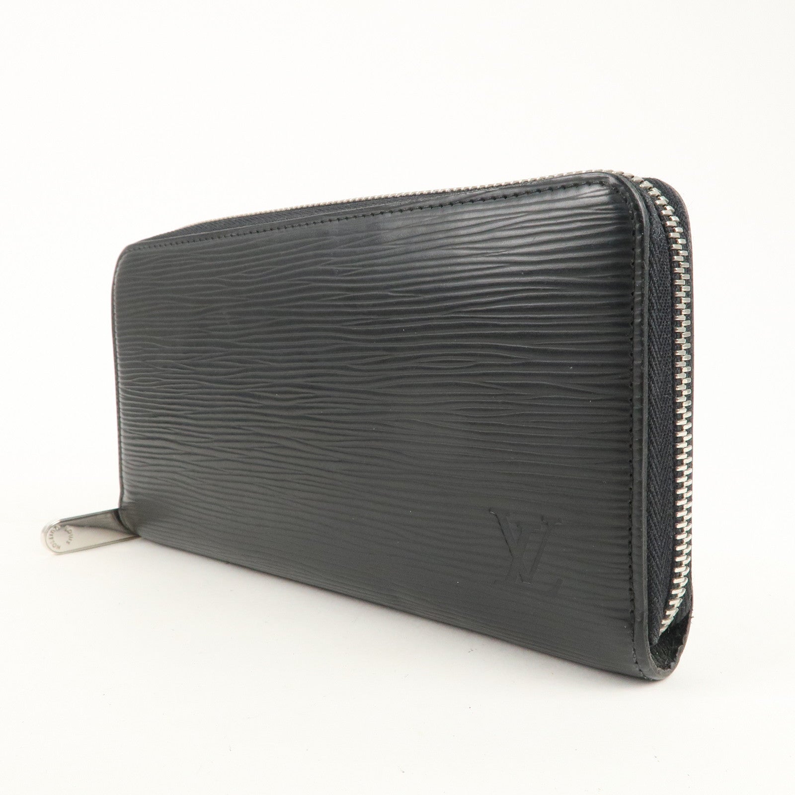 Louis Vuitton Epi Zippy Wallet Zip Round Long Wallet Black M60072