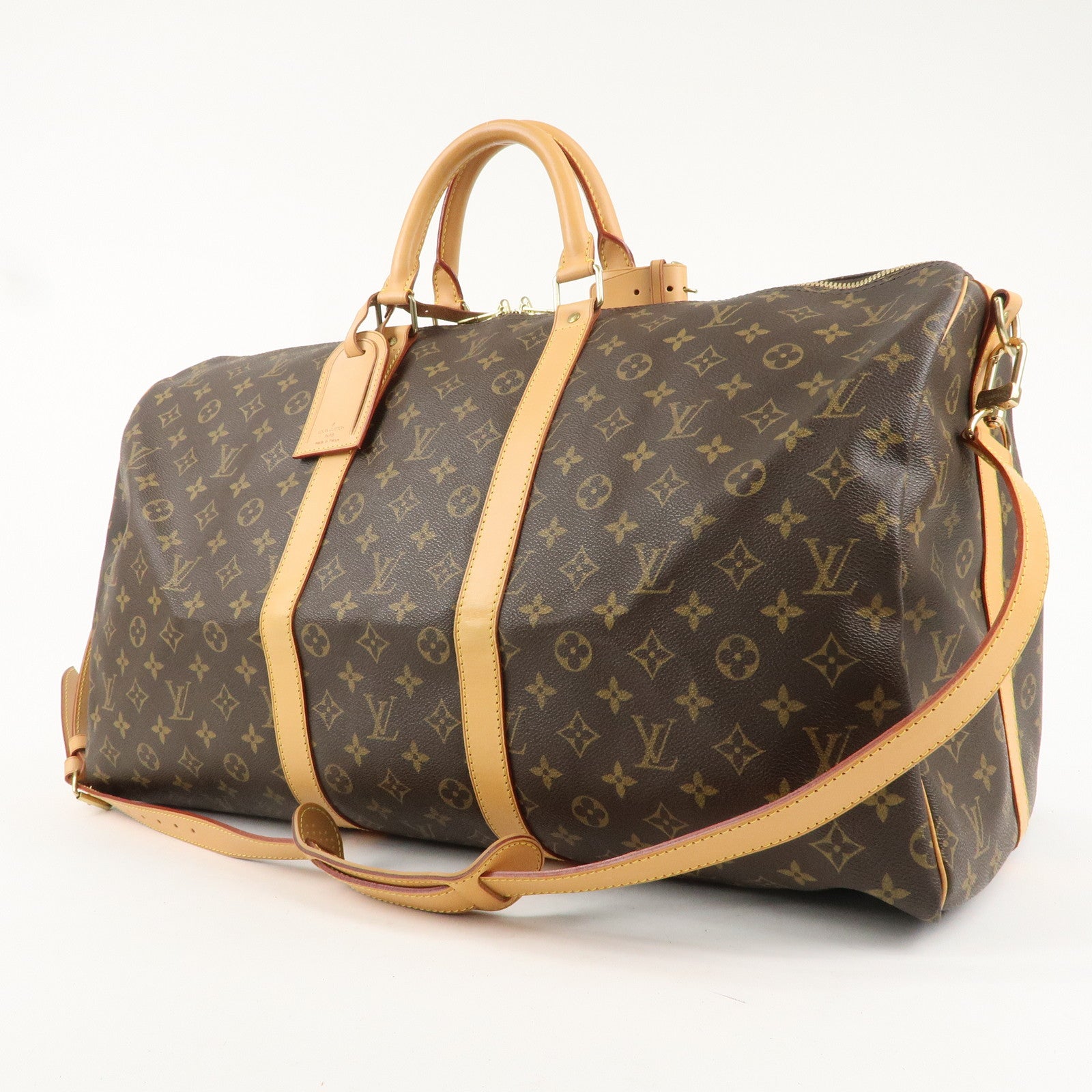 Louis Vuitton Monogram Keep All Bandouliere 55 Boston Bag M41414