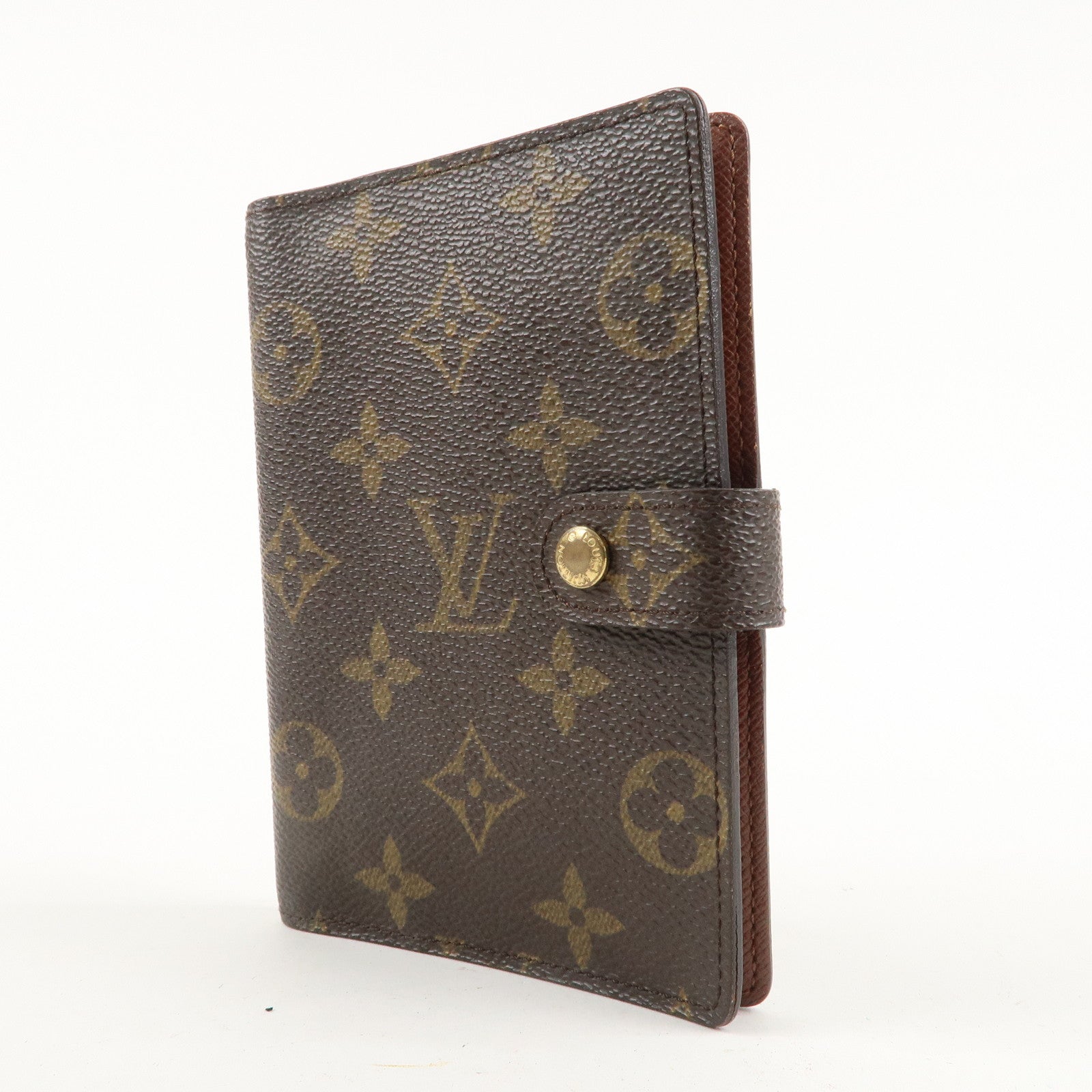 Louis Vuitton Monogram Agenda PM Planner Cover Brown R20005