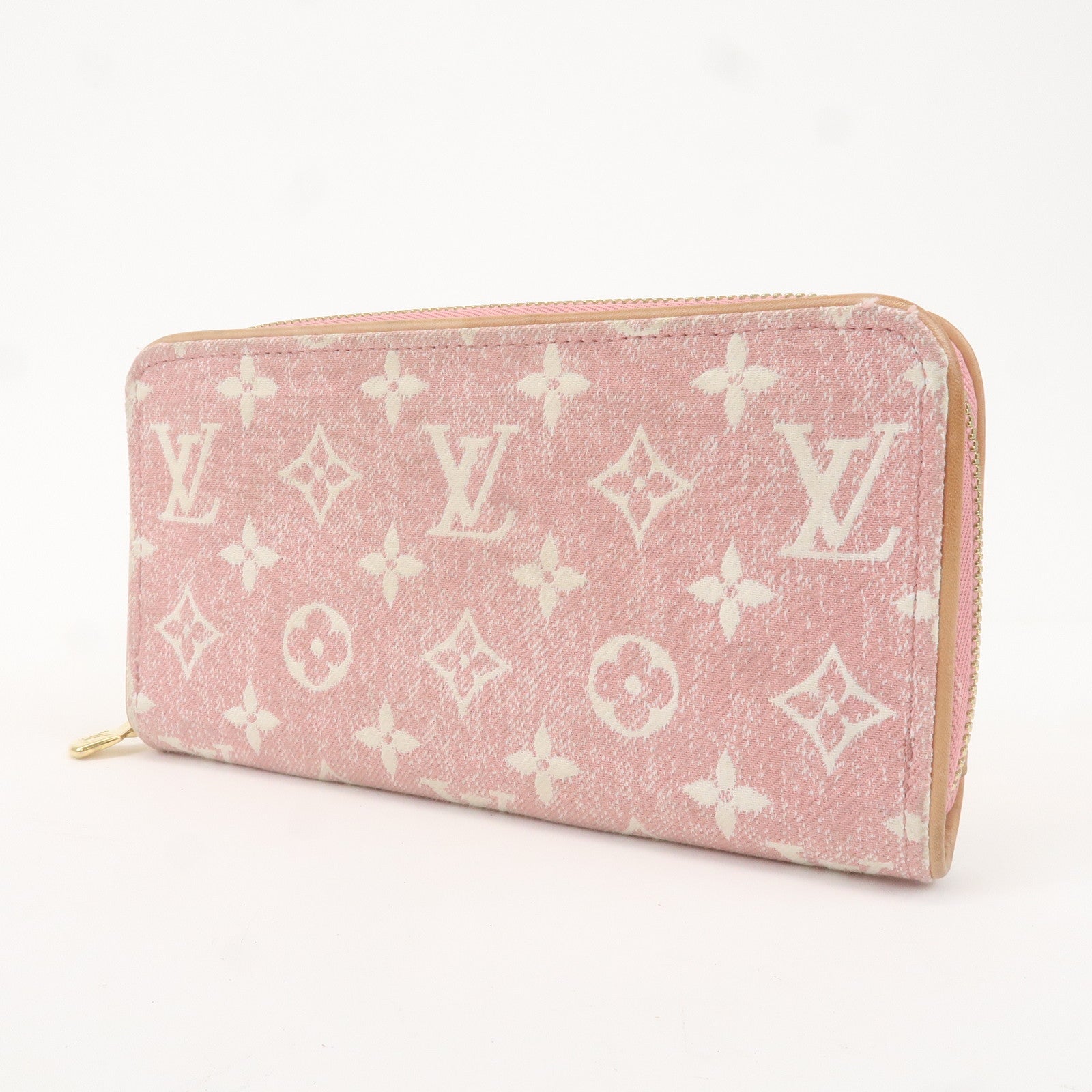 Louis Vuitton Monogram Denim Zippy Wallet Round Zip Wallet M81182