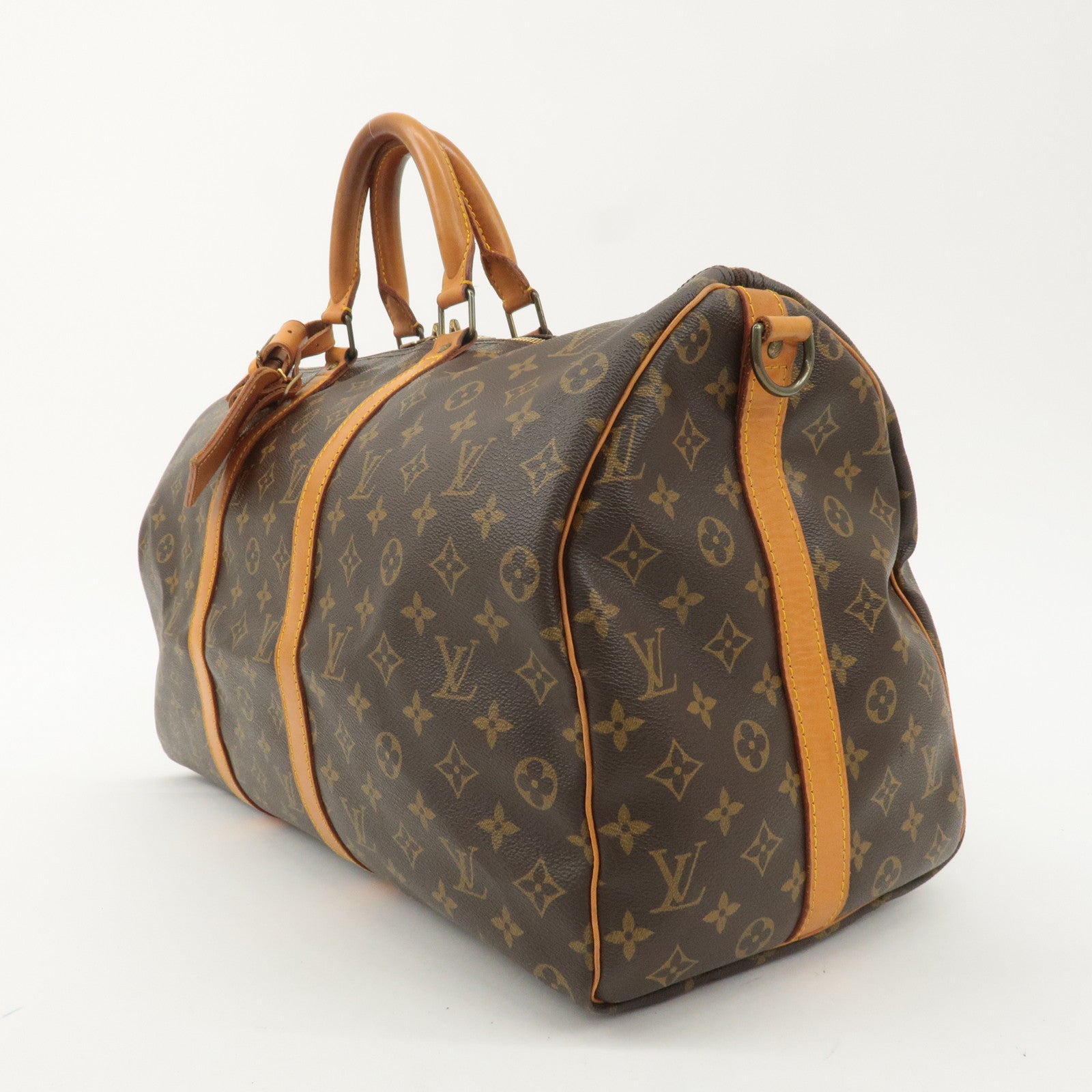 Louis Vuitton Monogram Keep All Bandouliere 50 Boston Bag M41416