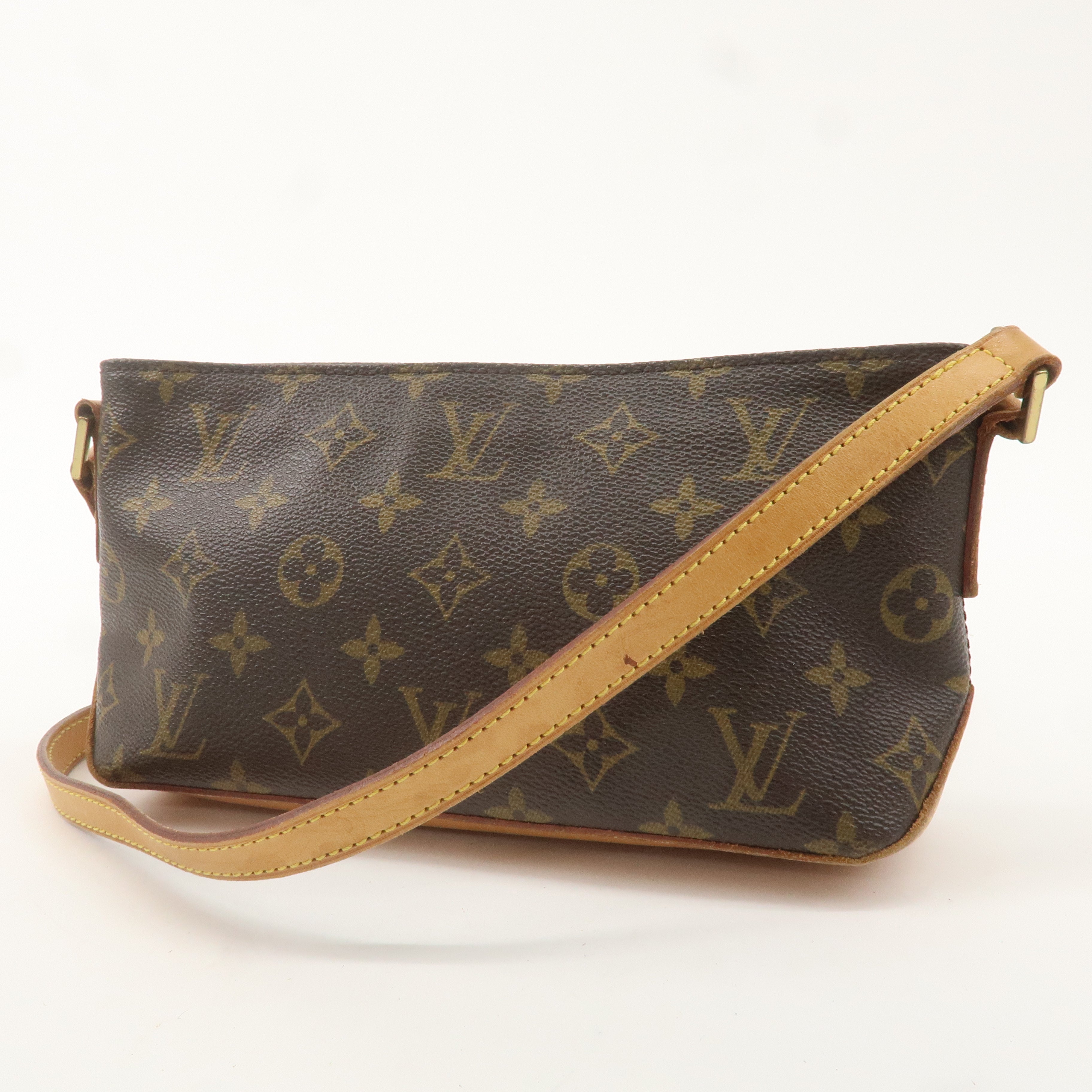 Louis Vuitton Monogram Trotteur Shoulder Bag Brown M51240