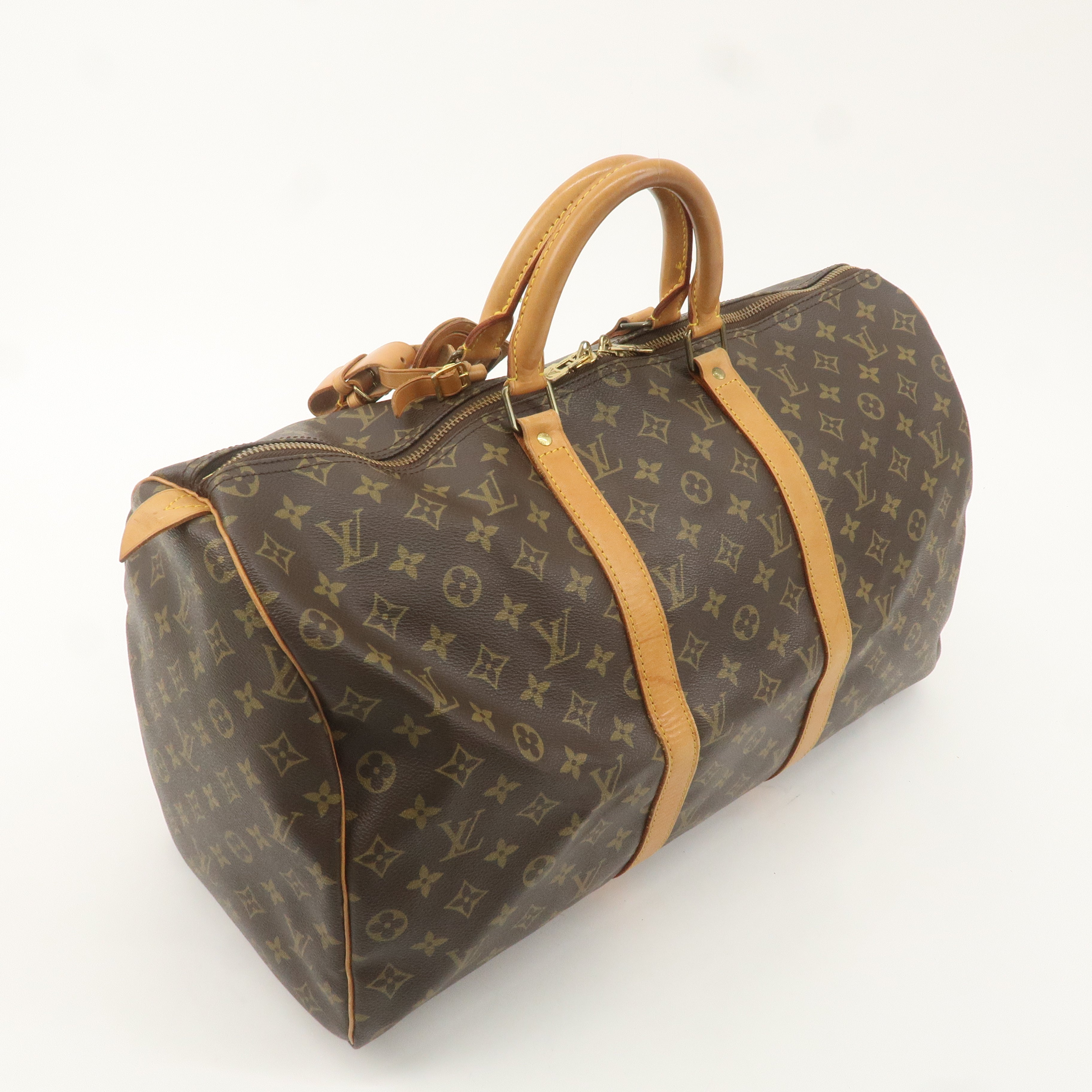 Louis Vuitton Monogram Keep All 50 Bag Brown M41426