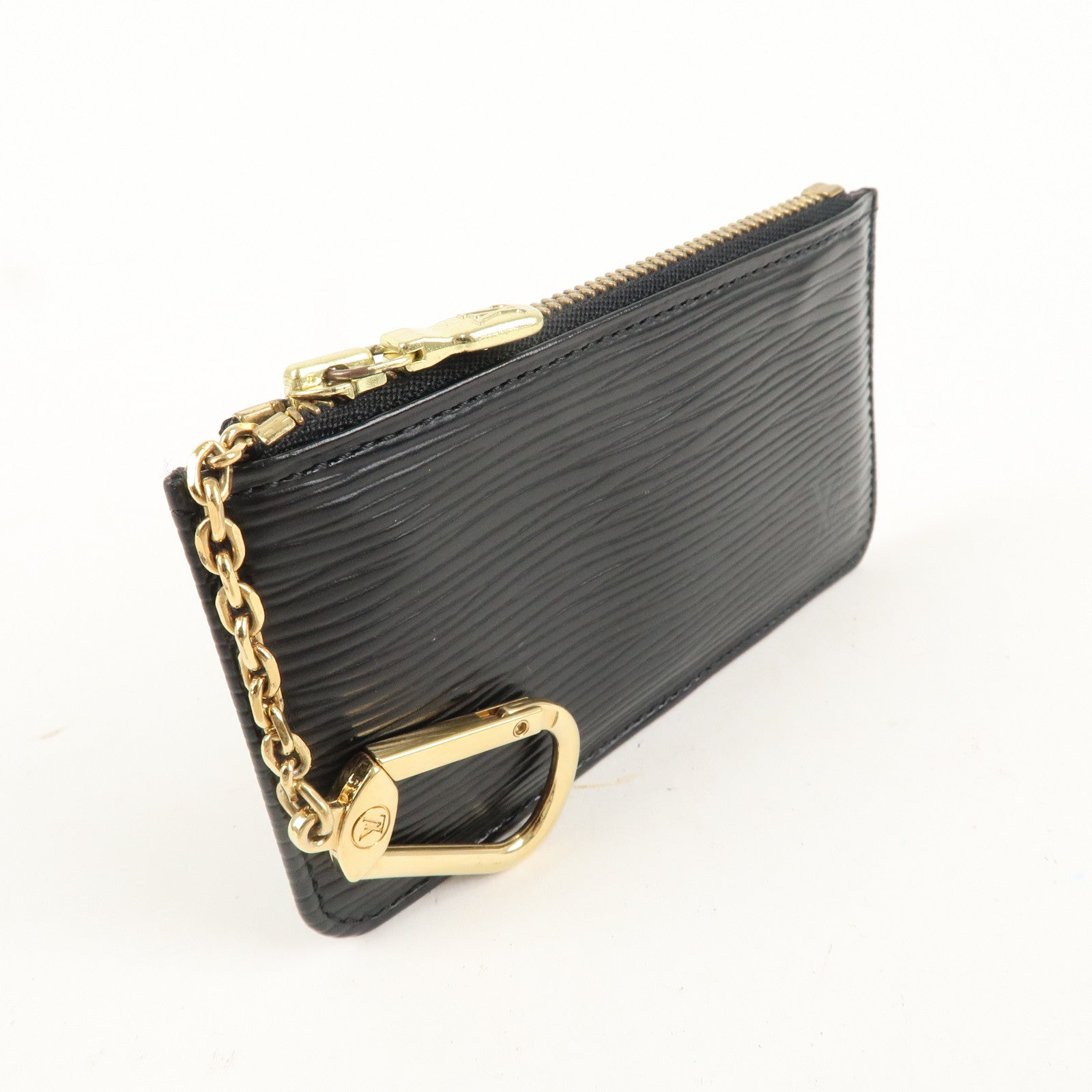 Louis Vuitton Epi Pochette Cles Coin Case Black Noir M63802