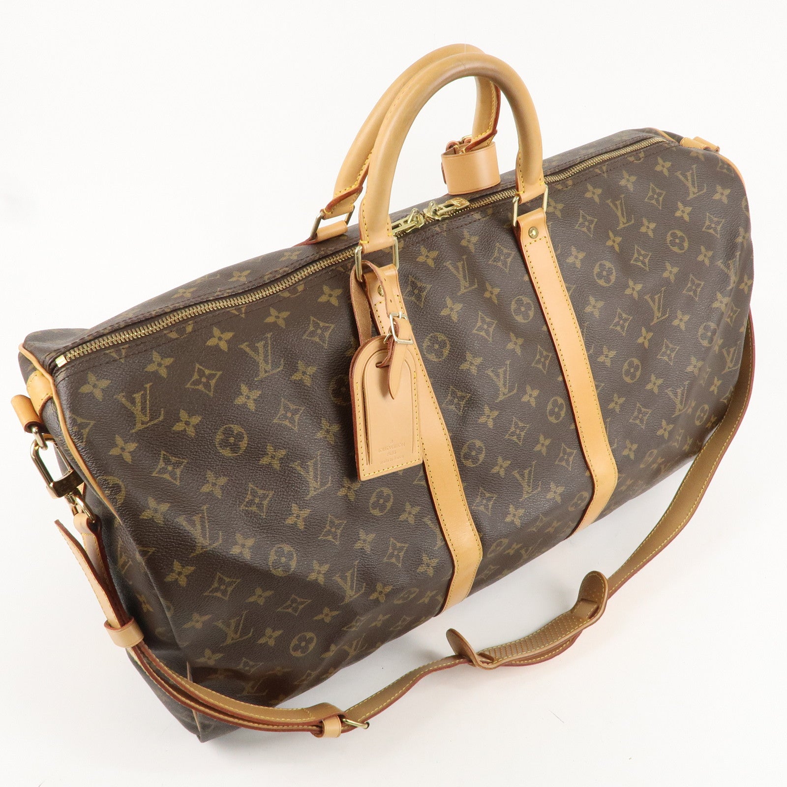 Louis Vuitton Monogram Keep All Bandouliere 55 Boston Bag M41414