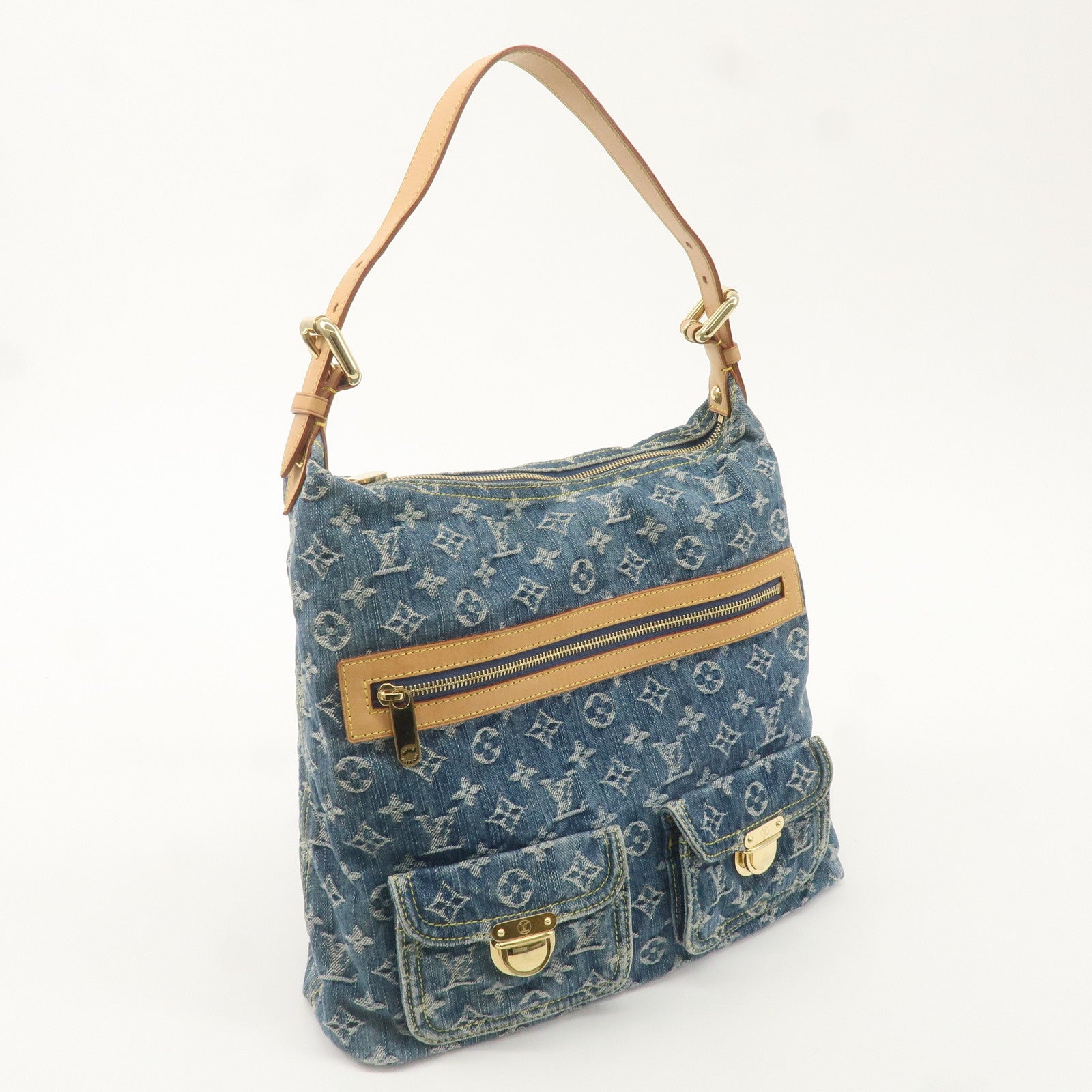 Louis Vuitton Monogram Denim Baggy GM Shoulder Bag M95048