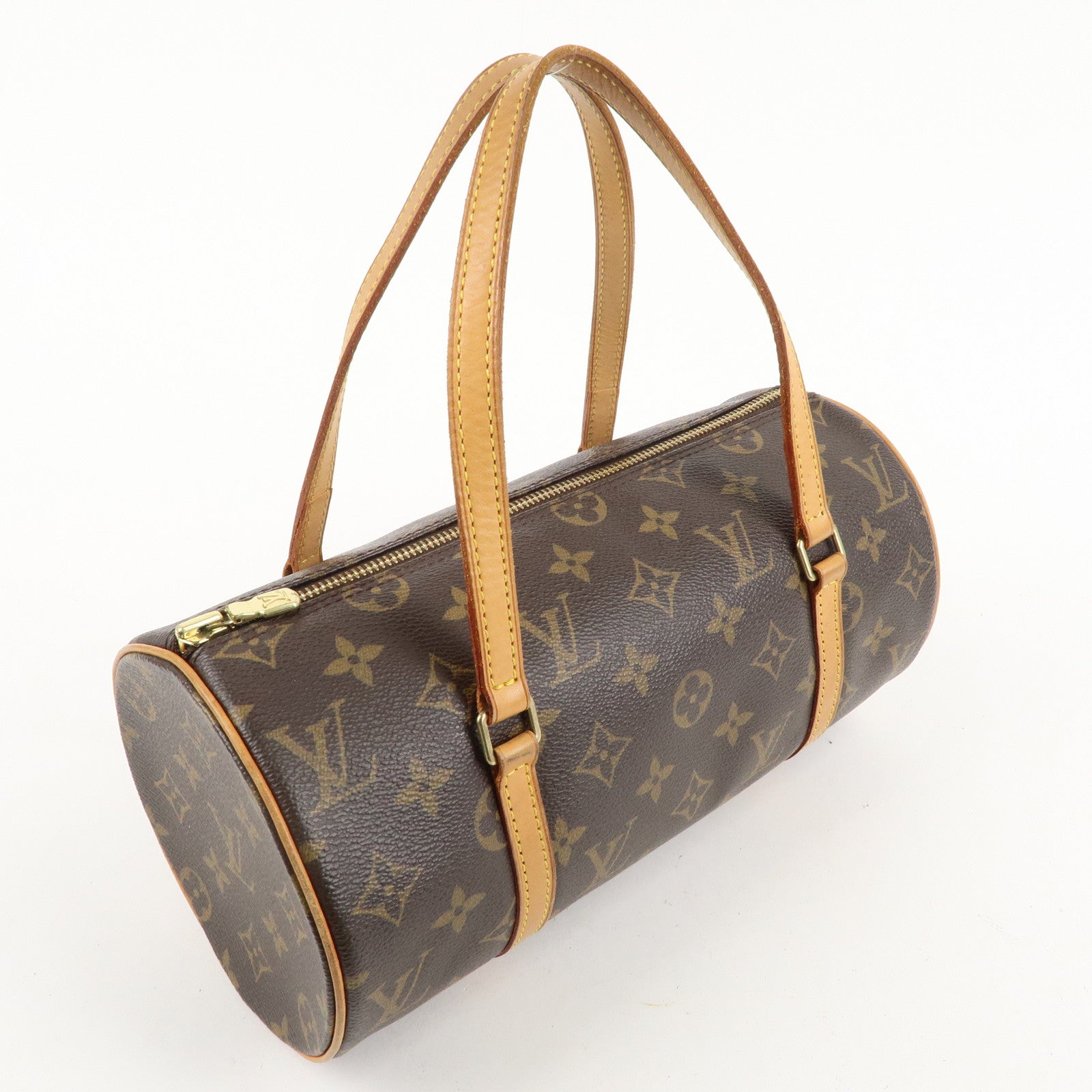 Louis Vuitton Monogram Papillon 26 Hand Bag Brown M51386