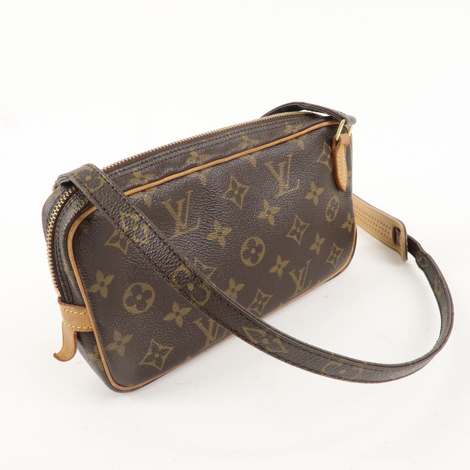 Louis Vuitton Monogram Pochette Marly Bandouliere Brown M51828