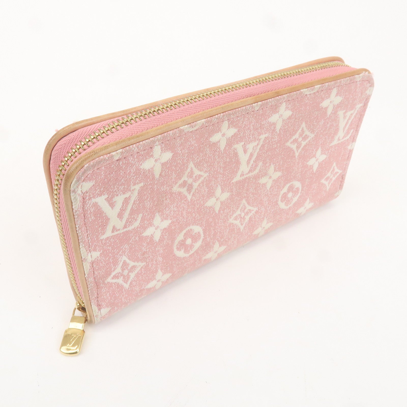 Louis Vuitton Monogram Denim Zippy Wallet Round Zip Wallet M81182