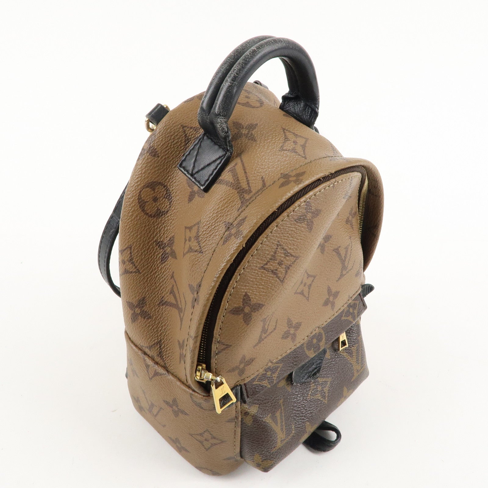 Louis Vuitton Monogram Reverse Palm Springs MINI Back Pack M44872