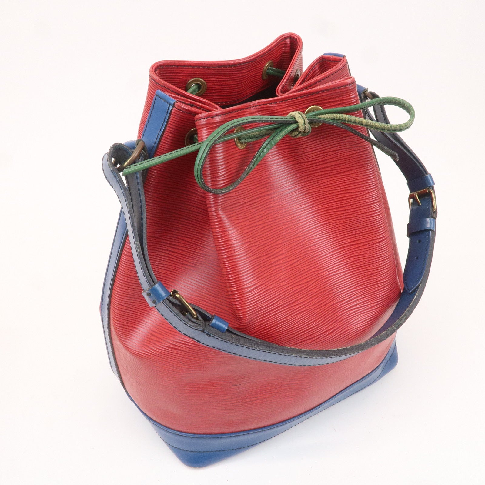 Louis Vuitton Epi Noe Shoulder Bag Red Blue Green M44084