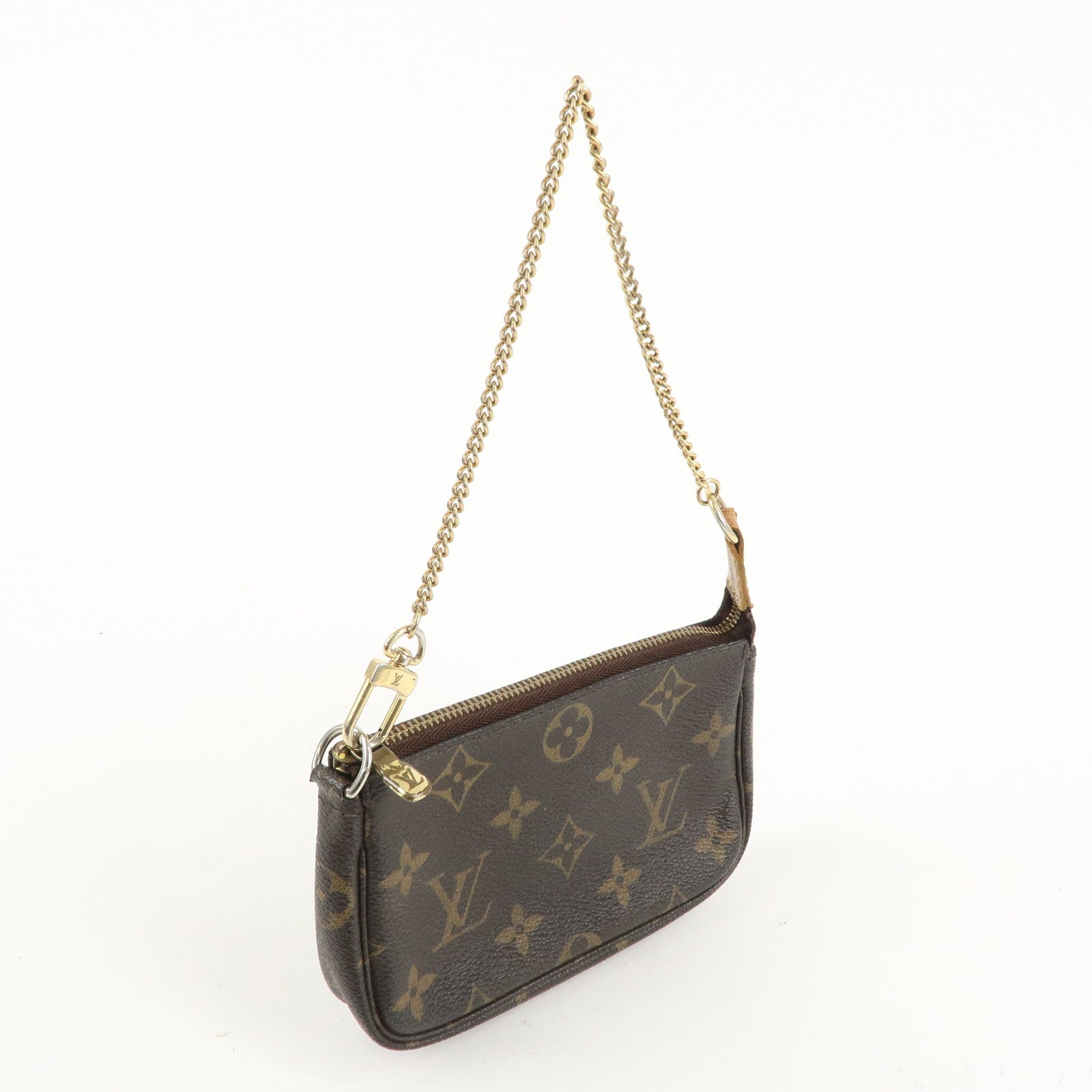 Louis Vuitton Monogram Mini Pochette Accessoires Brown M58009