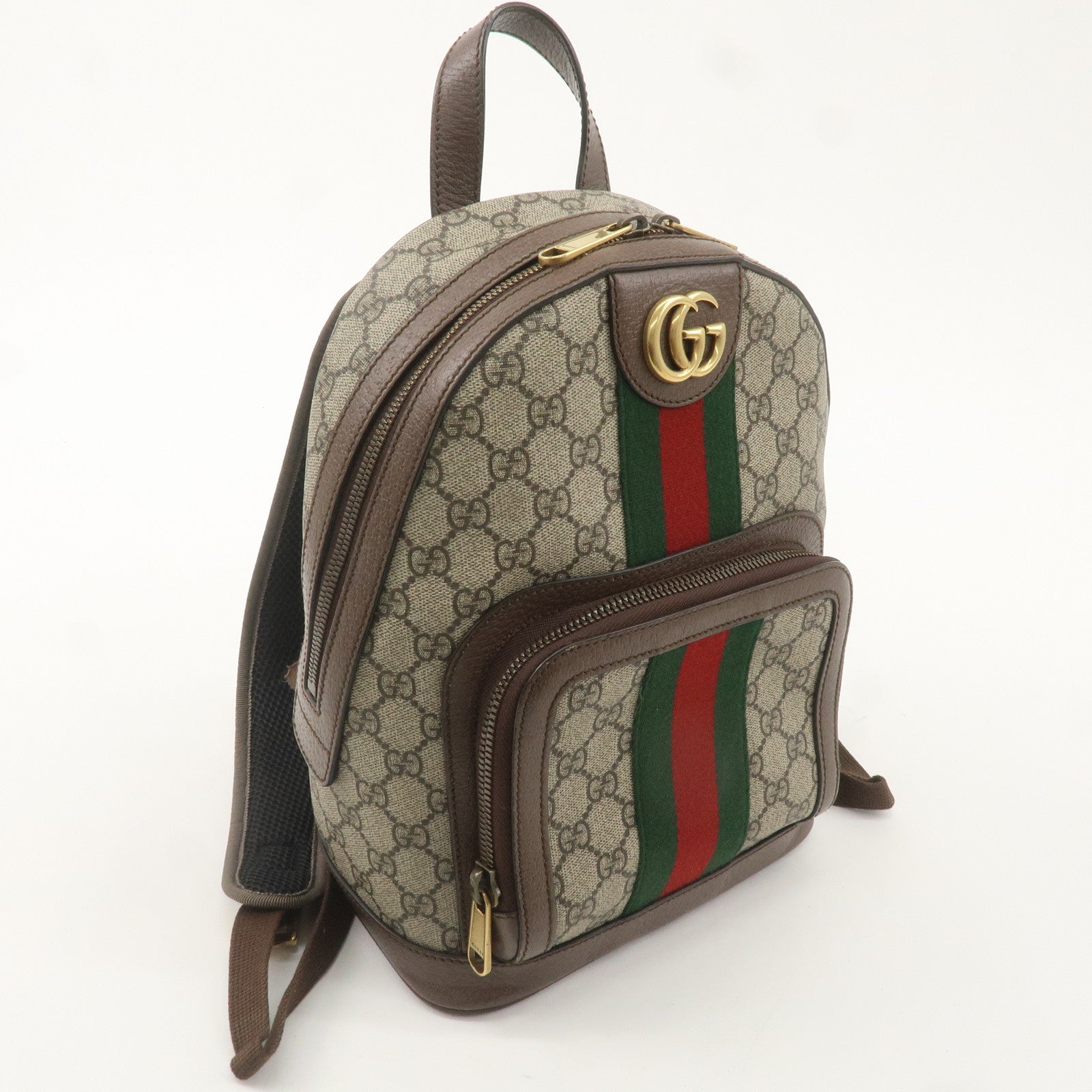 GUCCI Ophidia Sherry GG Supreme Leather GG Small Back Pack 547965