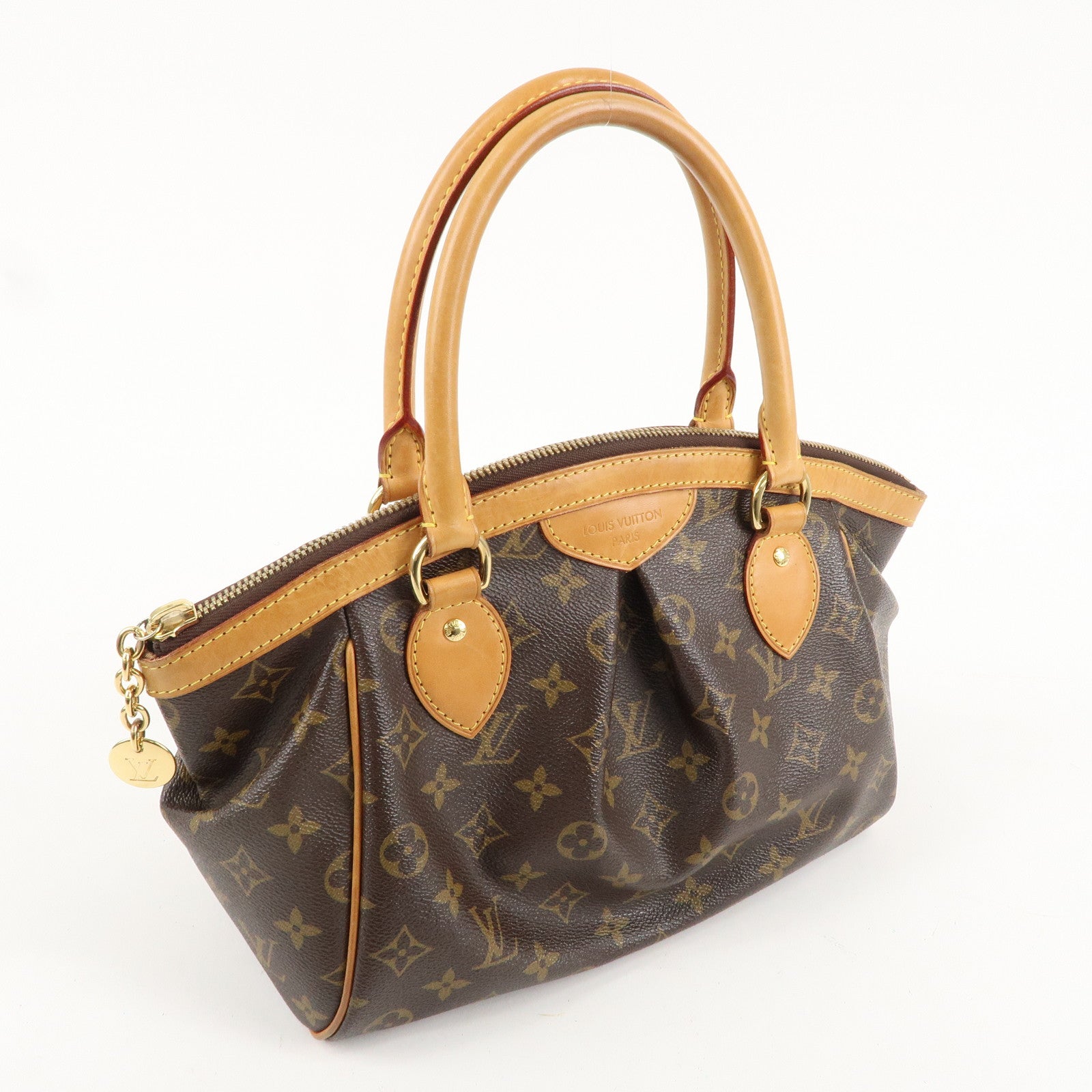 Louis Vuitton Monogram Tivoli PM Hand Bag Brown M40143