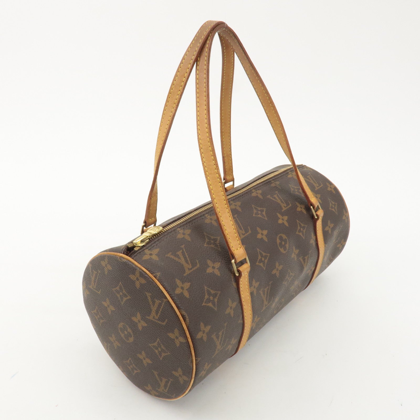 Louis Vuitton Monogram Papillon 30 Hand Bag New Style Brown M51385