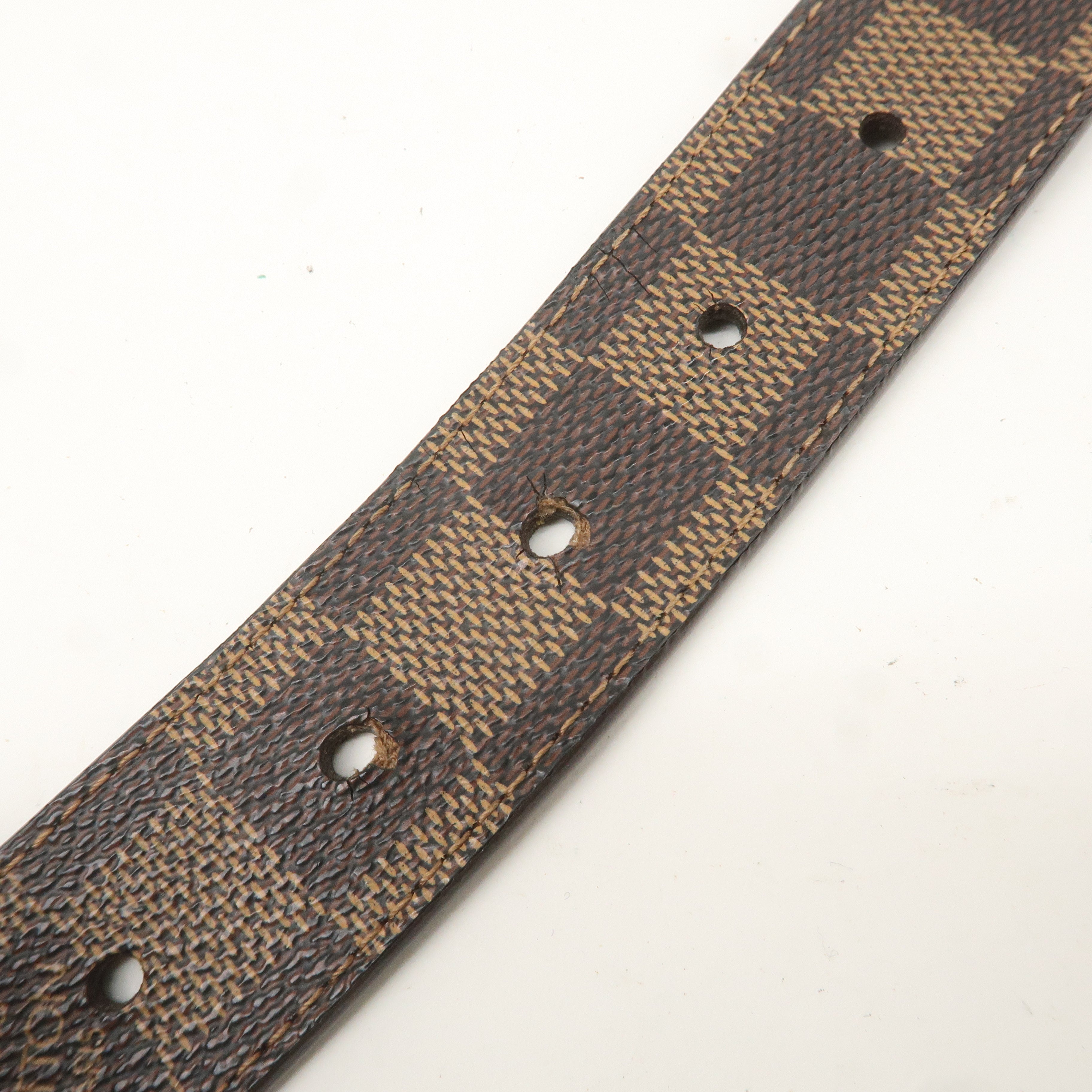 Louis Vuitton Damier Ebene Saint Tulle Carre Belt 75/30 M6944