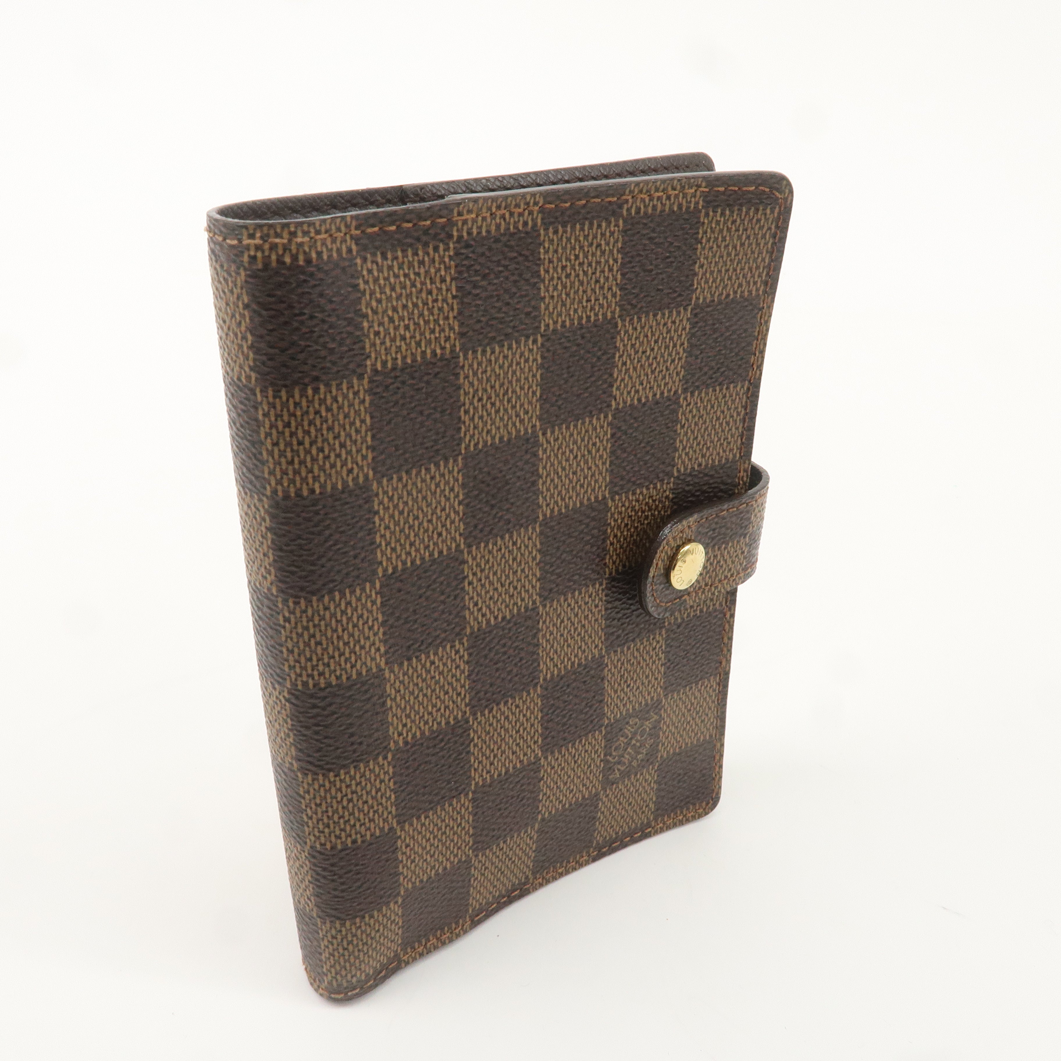 Louis Vuitton Damier Agenda PM Planner Cover Brown R20700