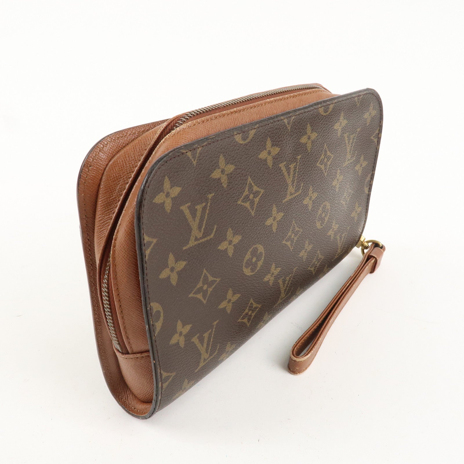 Louis Vuitton Monogram Orsay Clutch Bag Pouch Brown M51790