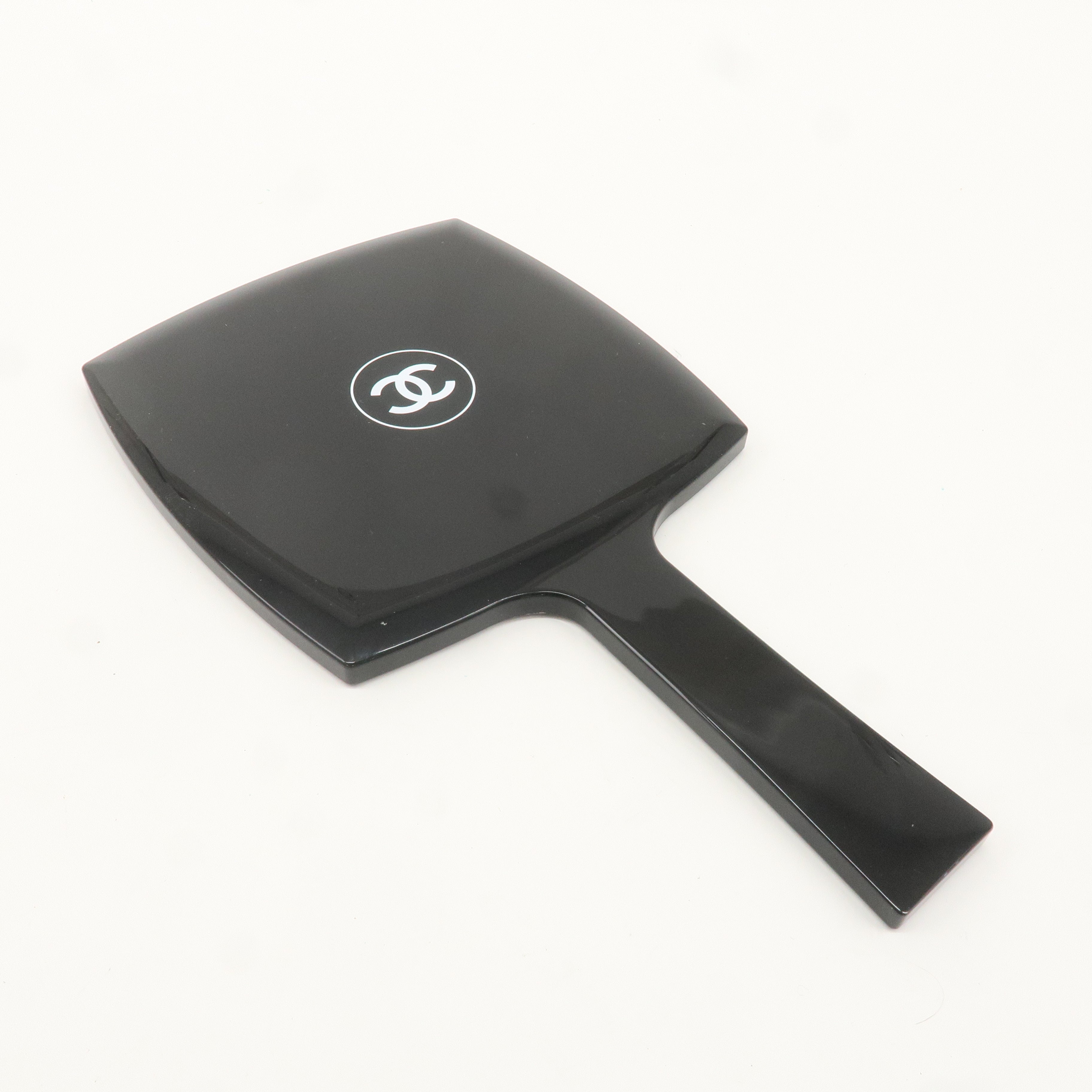 CHANEL Coco Mark Cosmetic Hand Mirror Novelty Item Black