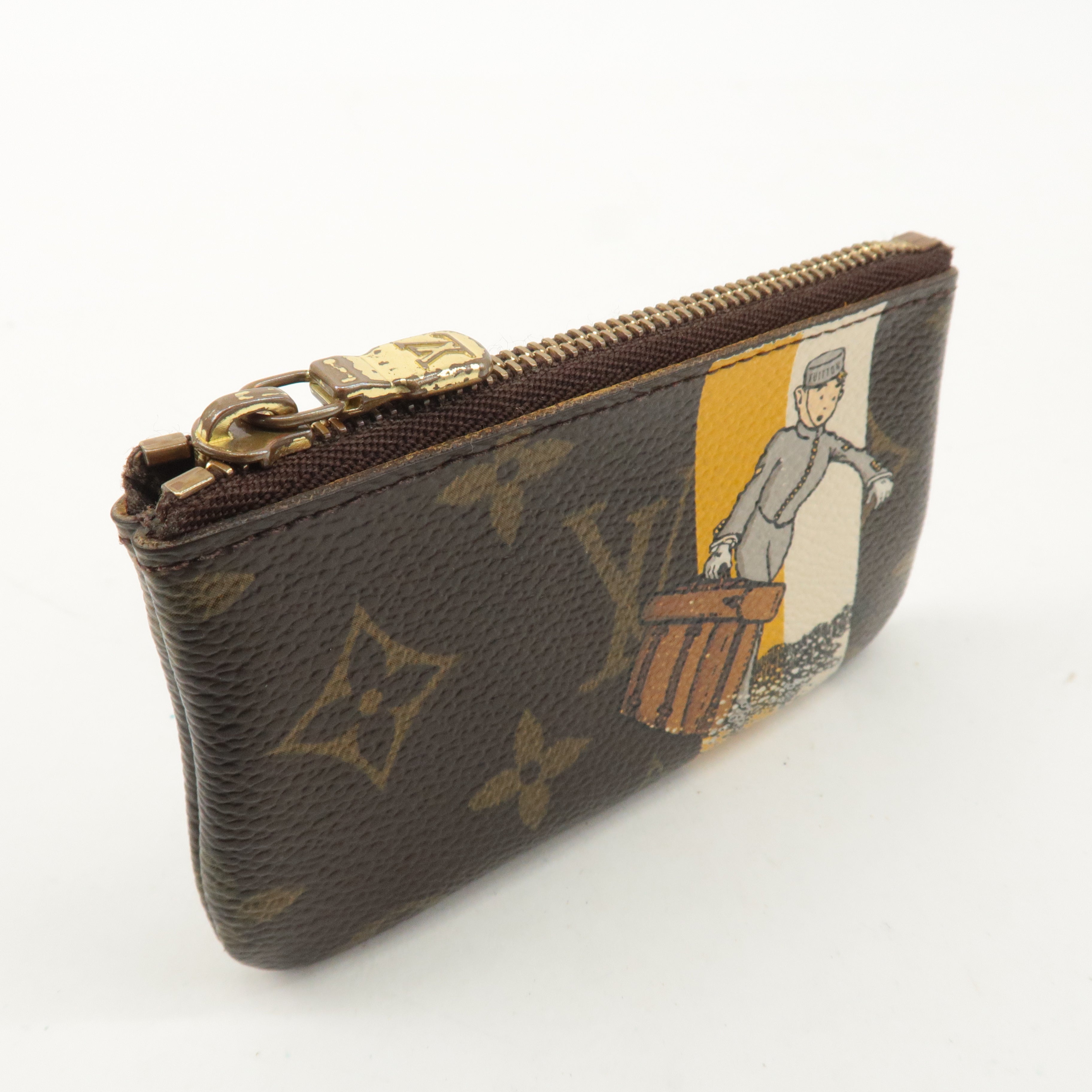 Louis Vuitton Monogram Groom Pochette Cles Coin Case M60033