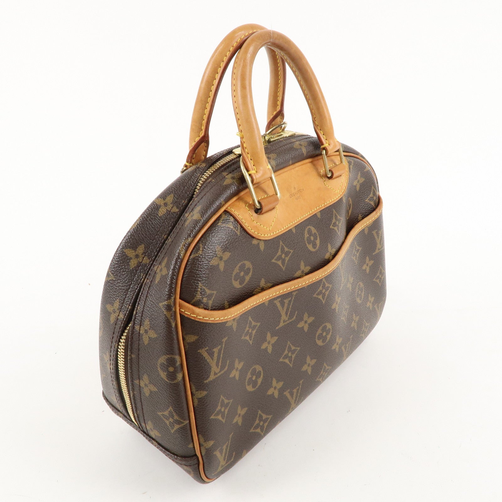 Louis Vuitton Monogram Trouville Hand Bag Brown M42228