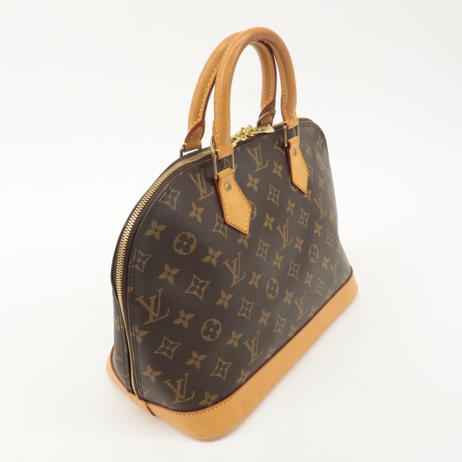 Louis Vuitton Monogram Alma Hand Bag Brown M51130