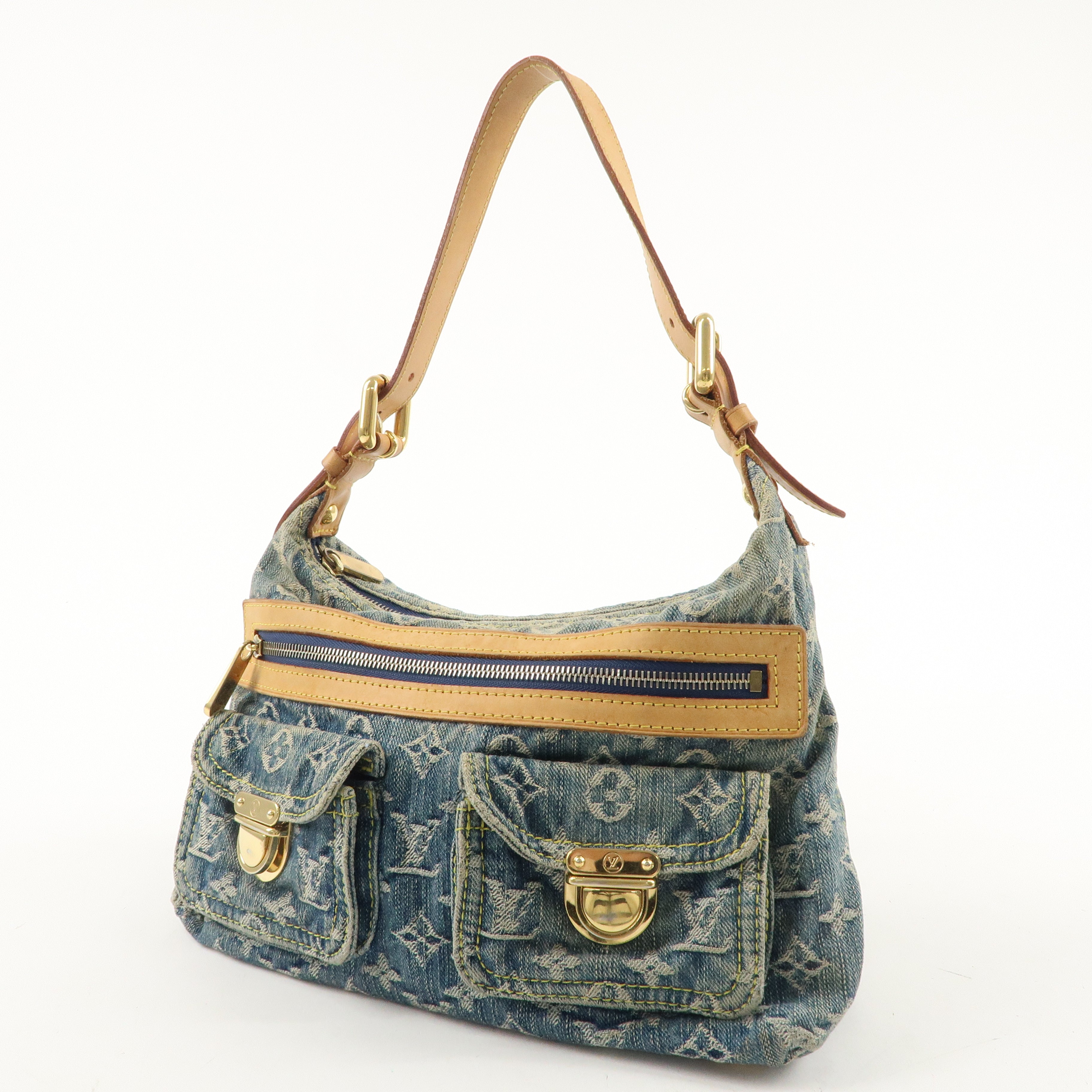 Louis Vuitton Monogram Denim Baggy PM Shoulder Bag M95049