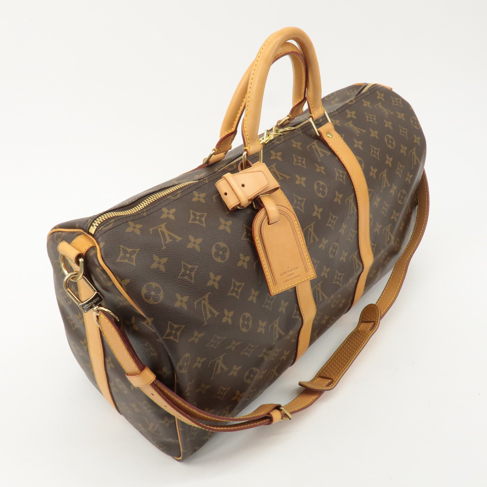 Louis Vuitton Monogram Keep All 50 Boston Bag Brown M41416