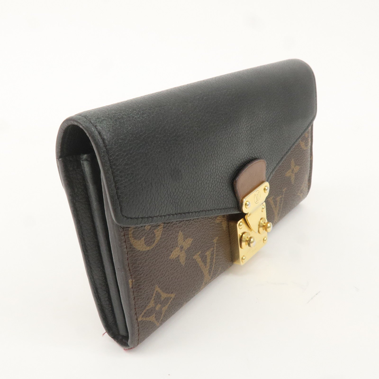 Louis Vuitton Monogram Portefeuille Pallas Wallet Noir M58415