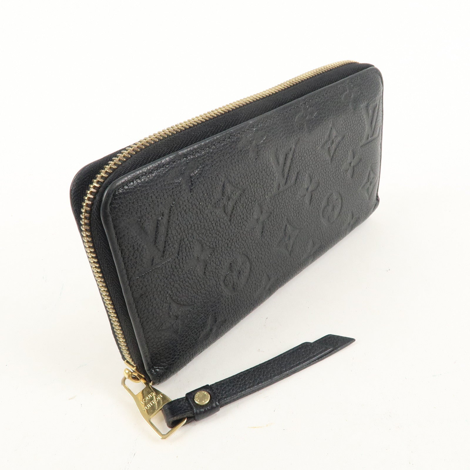 Louis Vuitton Monogram Empreinte Zippy Wallet Noir M61864