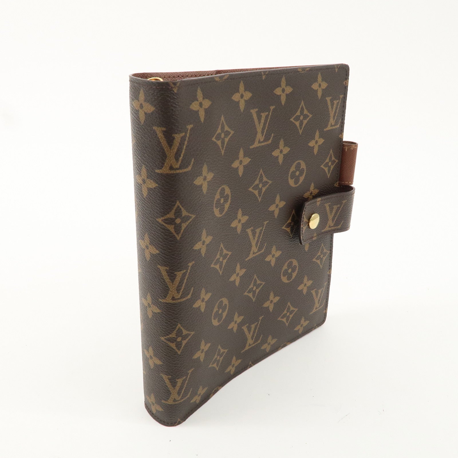 Louis Vuitton Monogram Agenda GM Planner Cover Brown R20106