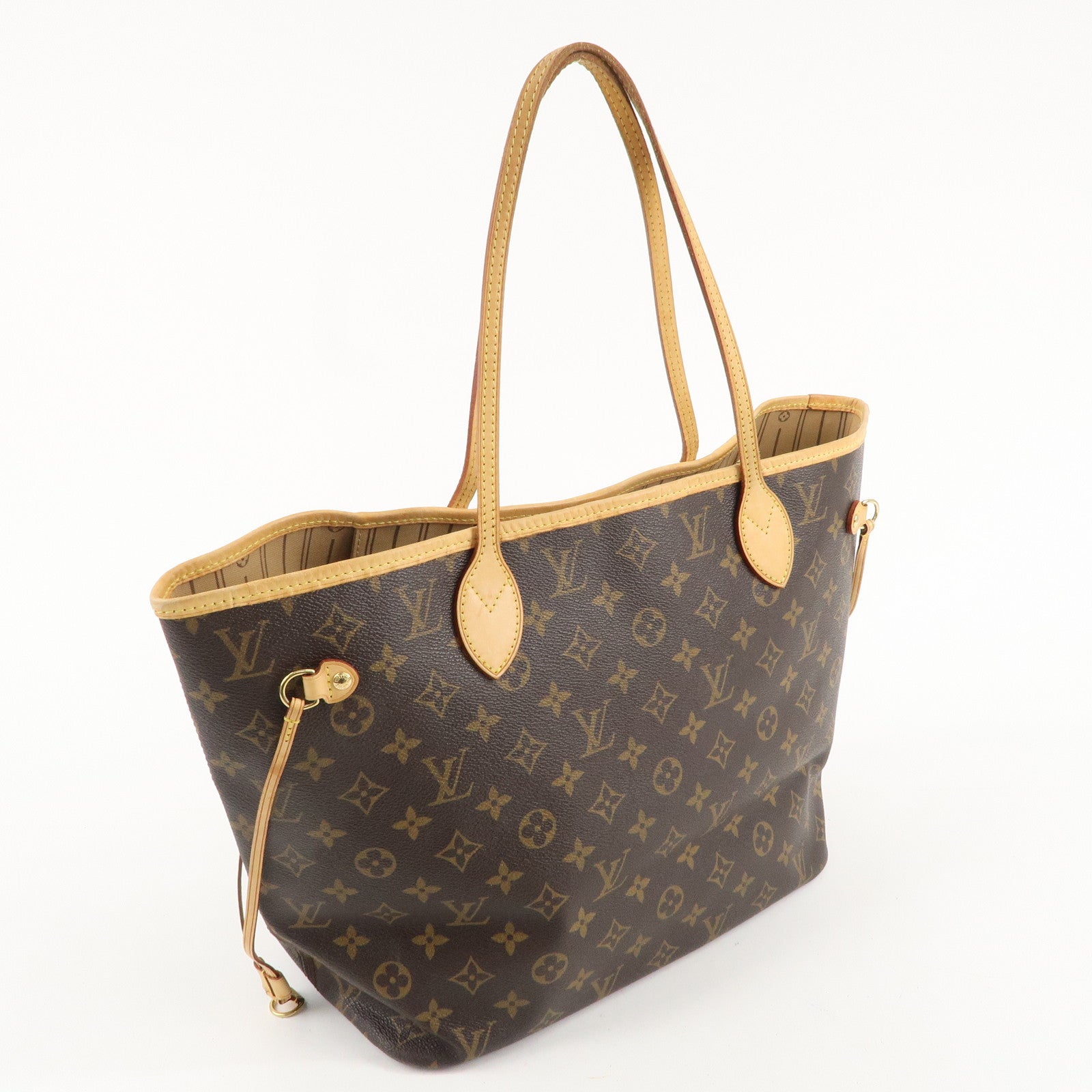 Louis Vuitton Monogram Neverfull MM Tote Bag Brown M40156