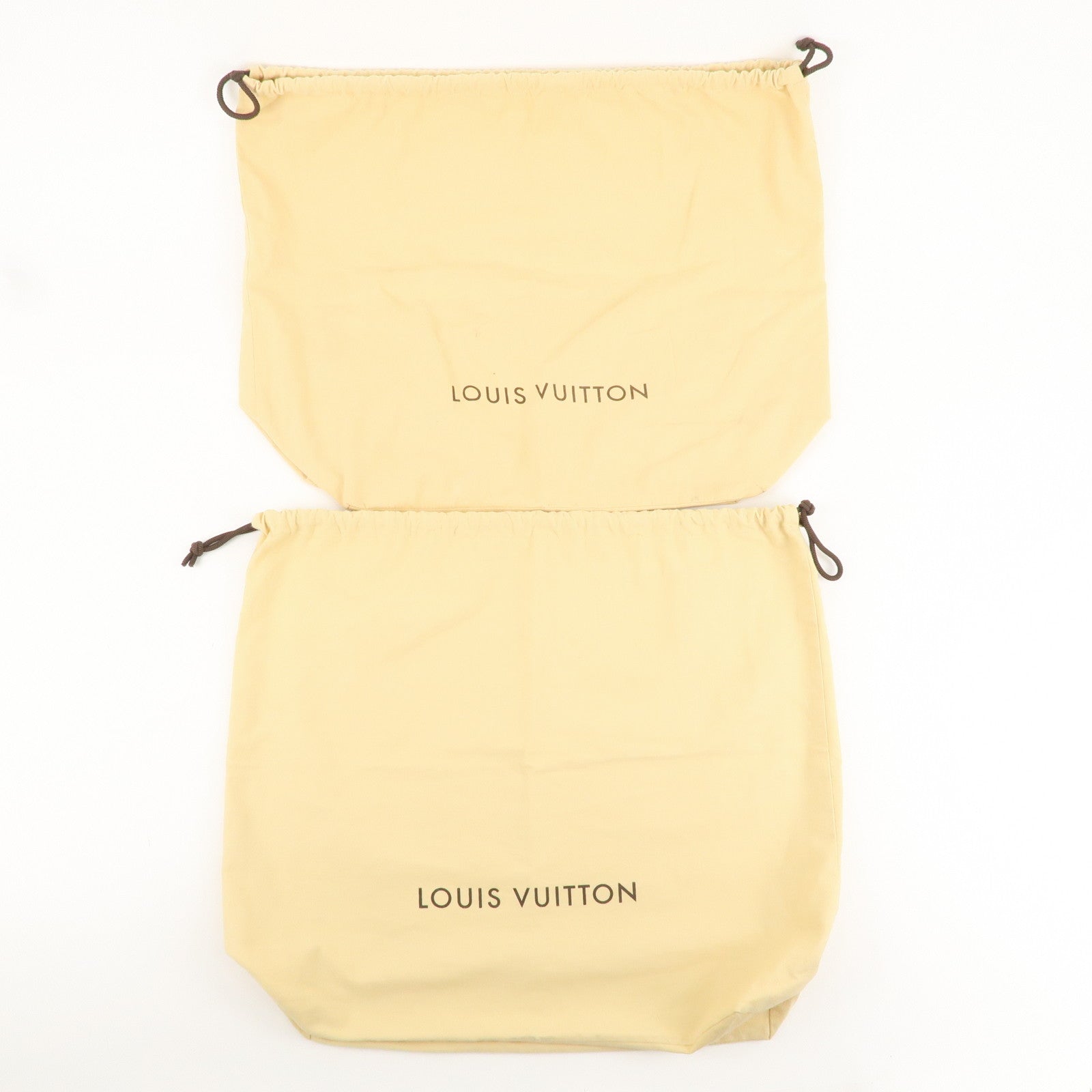 Louis Vuitton Set of 7 Storage Bag Dust Bag Drawstring Beige