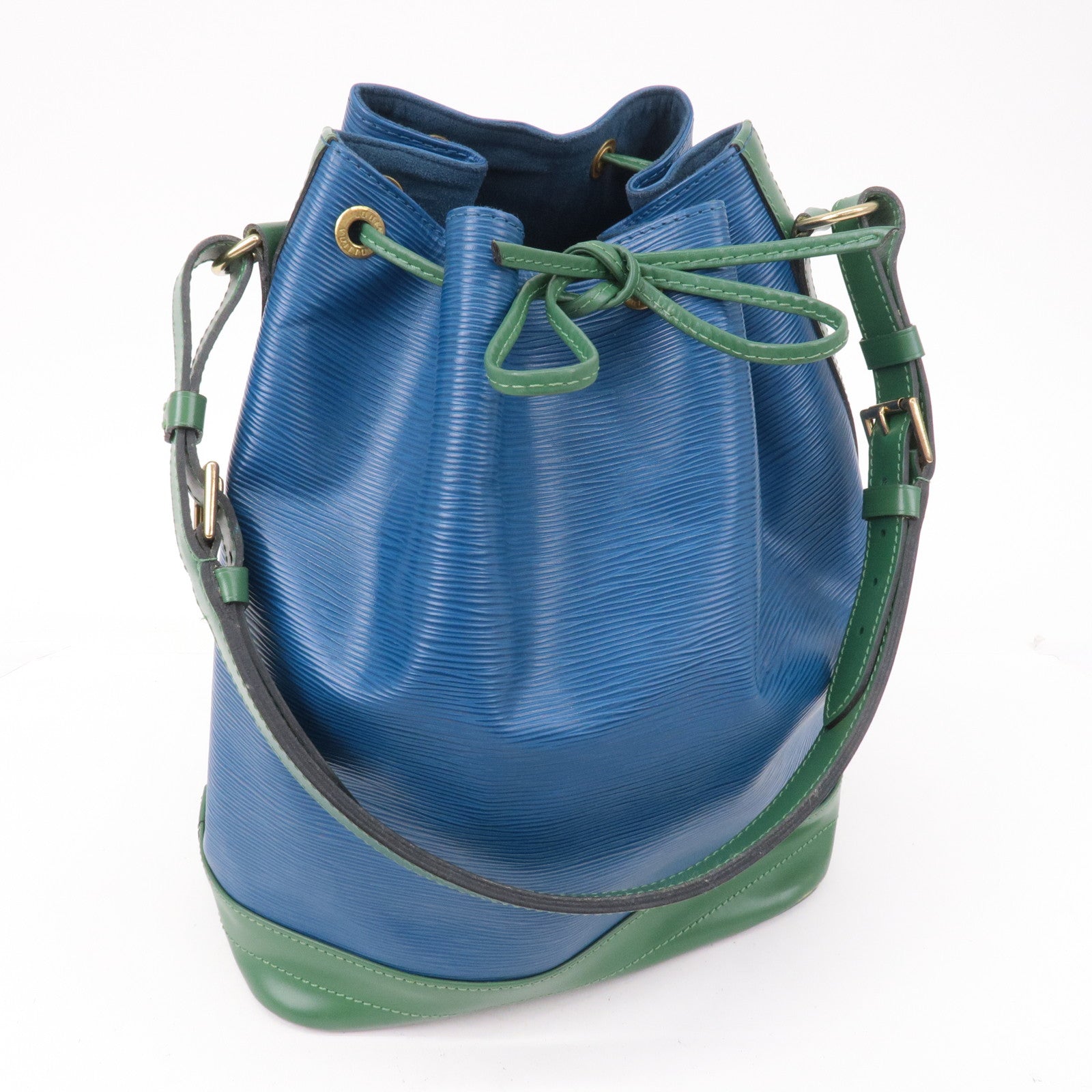 Louis Vuitton Epi Bi-Color Noe Shoulder Bag Blue Green M44044